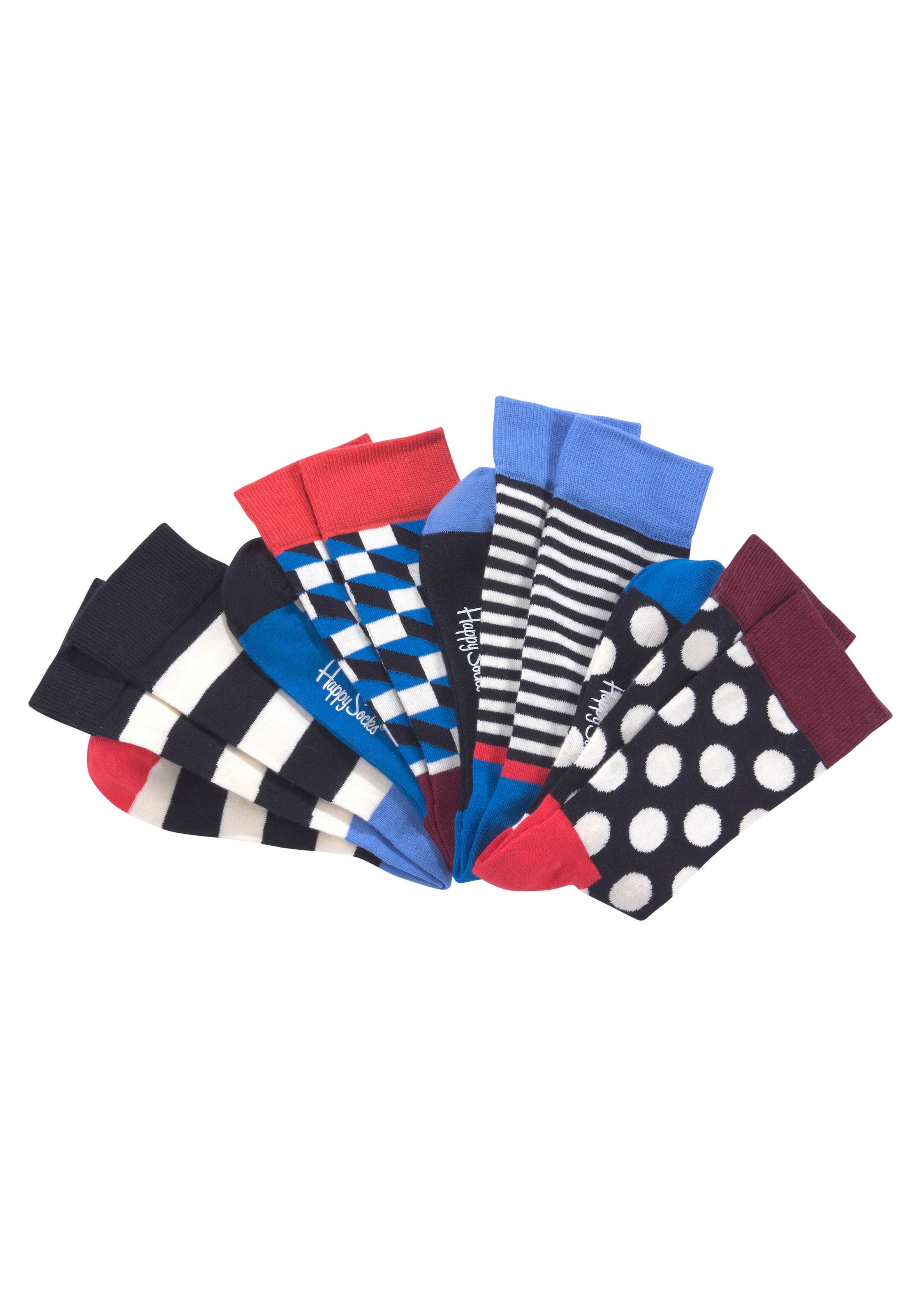 Happy Socks Socken, (4 Paar), Big Dot Box bei ♕ | Lange Socken