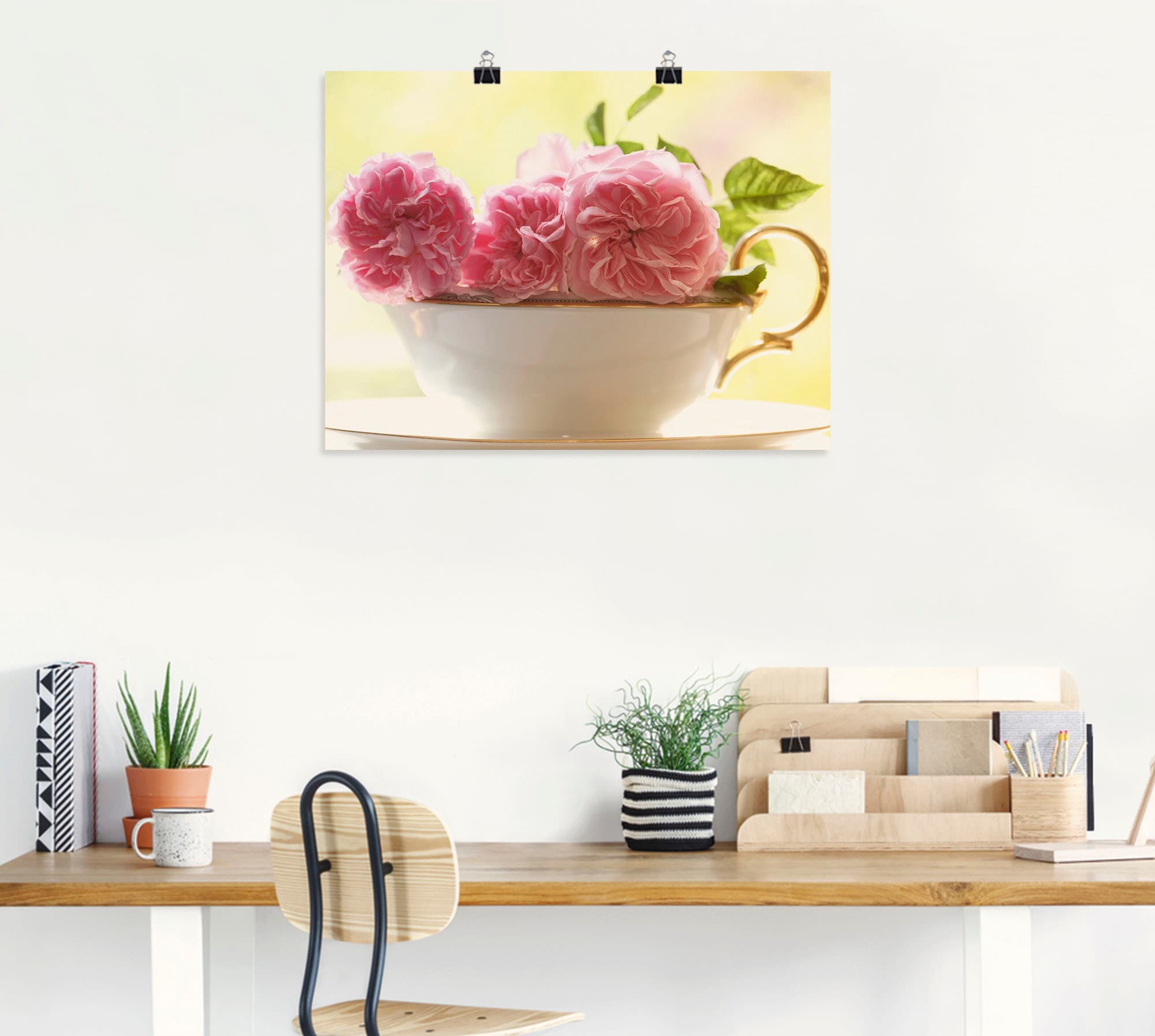 Artland Wandbild »Vintage Rosen« Blumen 1 Stk. tlg. als Leinwandbild, Poster in verschied. Größen