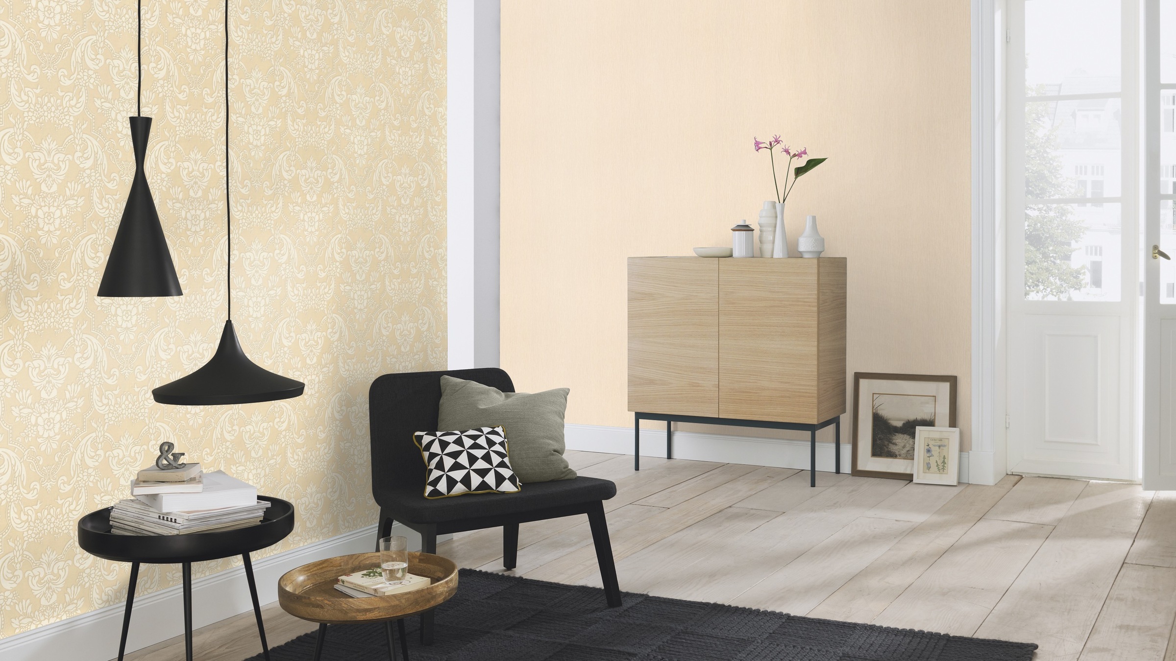 Rasch Vinyltapete »Vliestapete Trianon XIII mit barocken Elementen« Barock texturiert Klassischer Stil