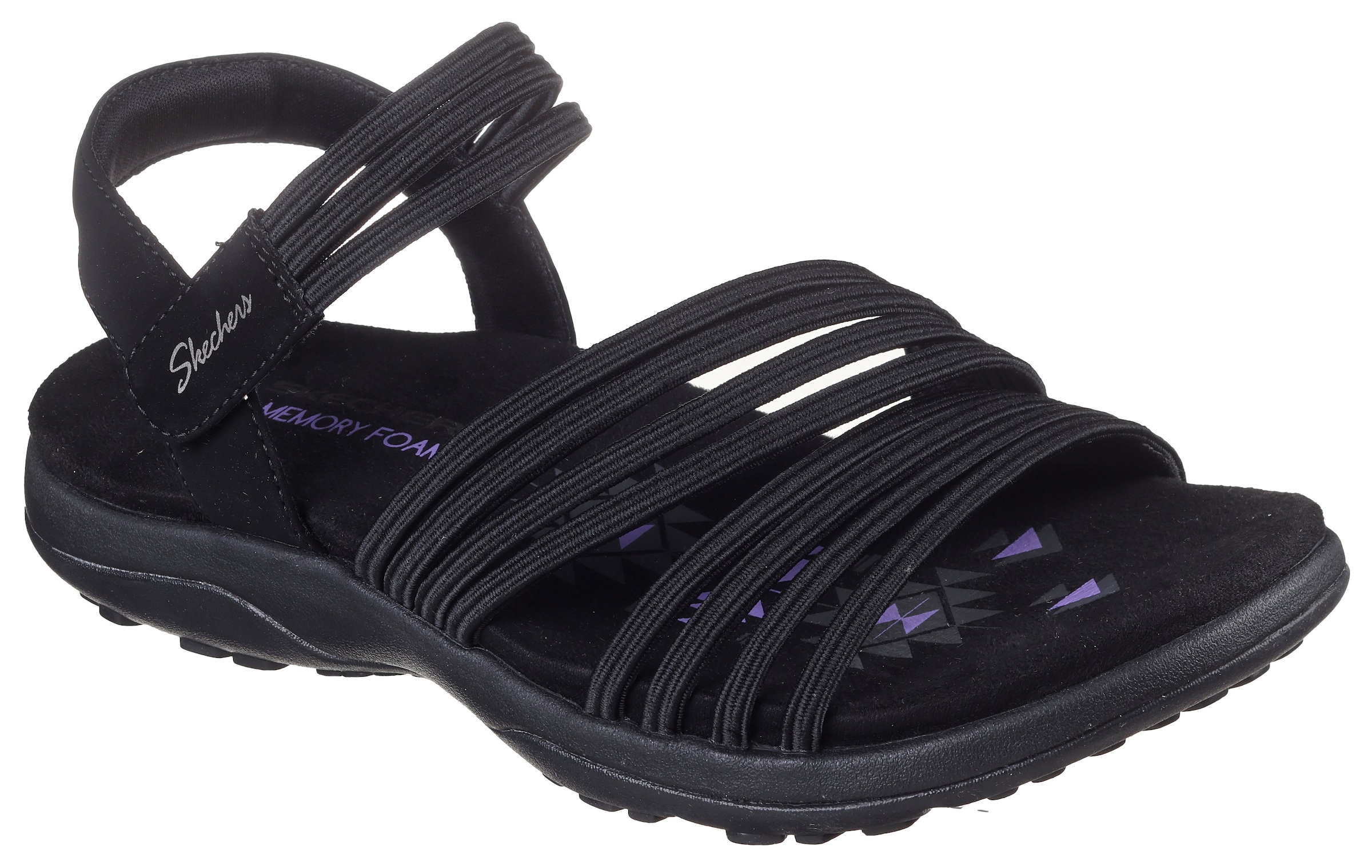 Skechers Sandale »REGGAE SLIM«  , Sommerschuh, Trekking Sandale mit praktischem Klettverschluss