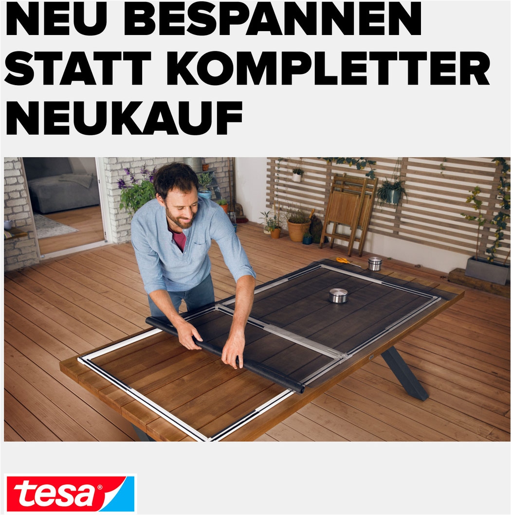 tesa Fliegengitter-Gewebe »Nachfüllrolle Fiberglas - Fliegengitter Ersatzrolle« Packung, Nachfüllrolle, 1 Stk. tlg. INSECT STOP Ersatz-Rolle 120x250cm