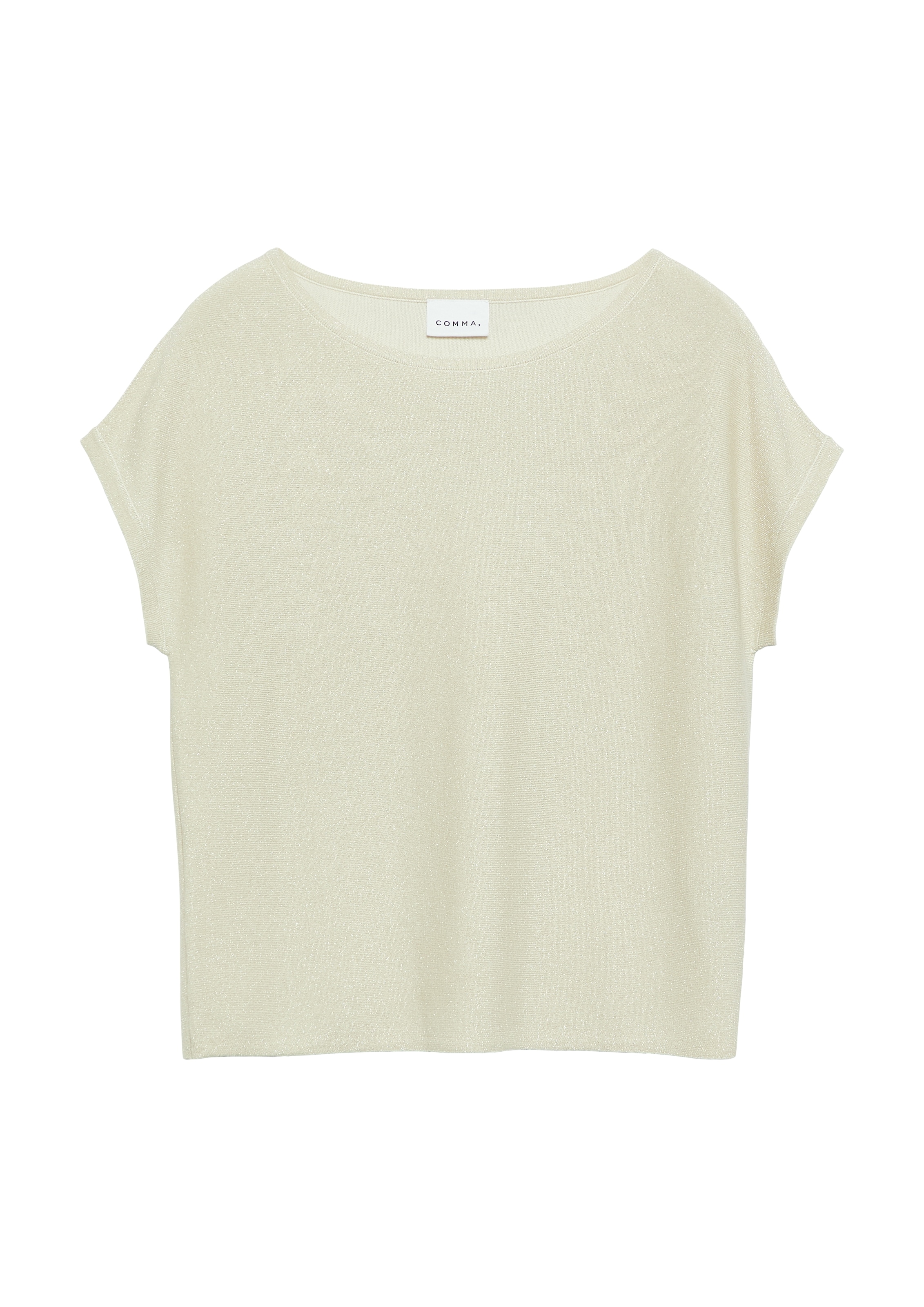 Comma Rundhalspullover mit Glitzergarn