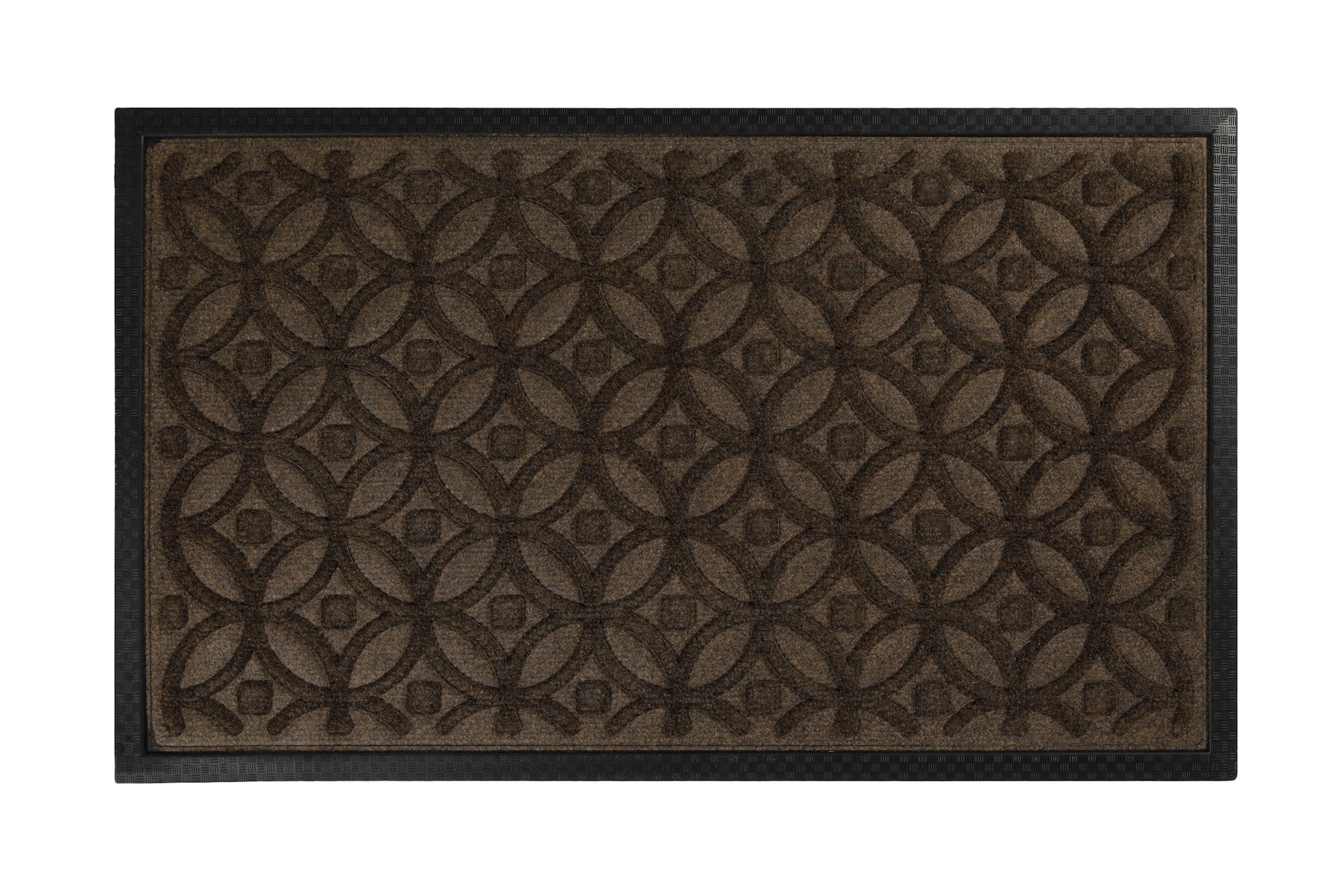 Wecon home Fußmatte »Midnight Mosaic« rechteckig 4 mm Höhe pflegeleicht, rutschfest, Ornamente, Innen & Außen, Schmutzfangmatte