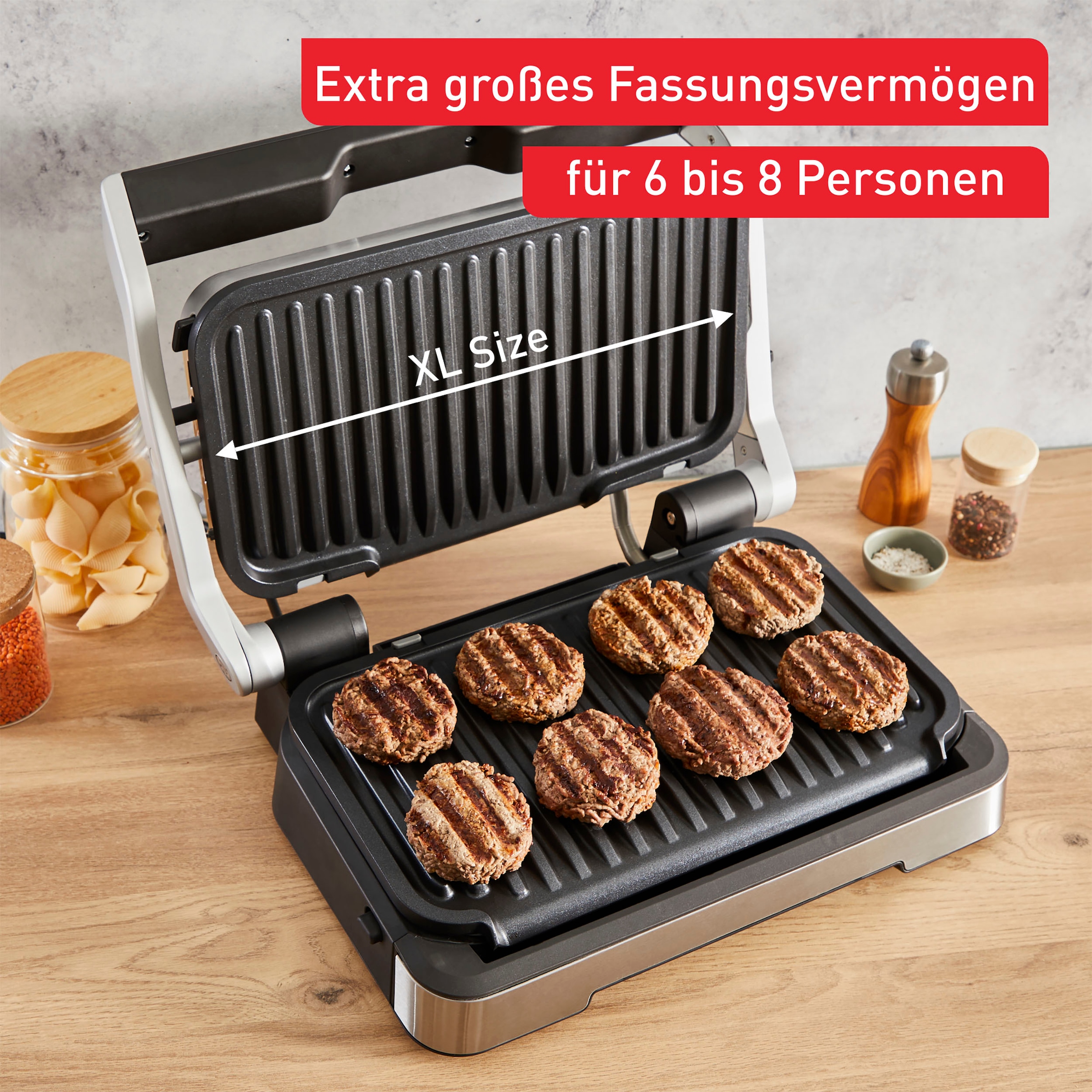 Tefal Kontaktgrill »OptiGrill 2in1 XL GC782D«, 2200 W