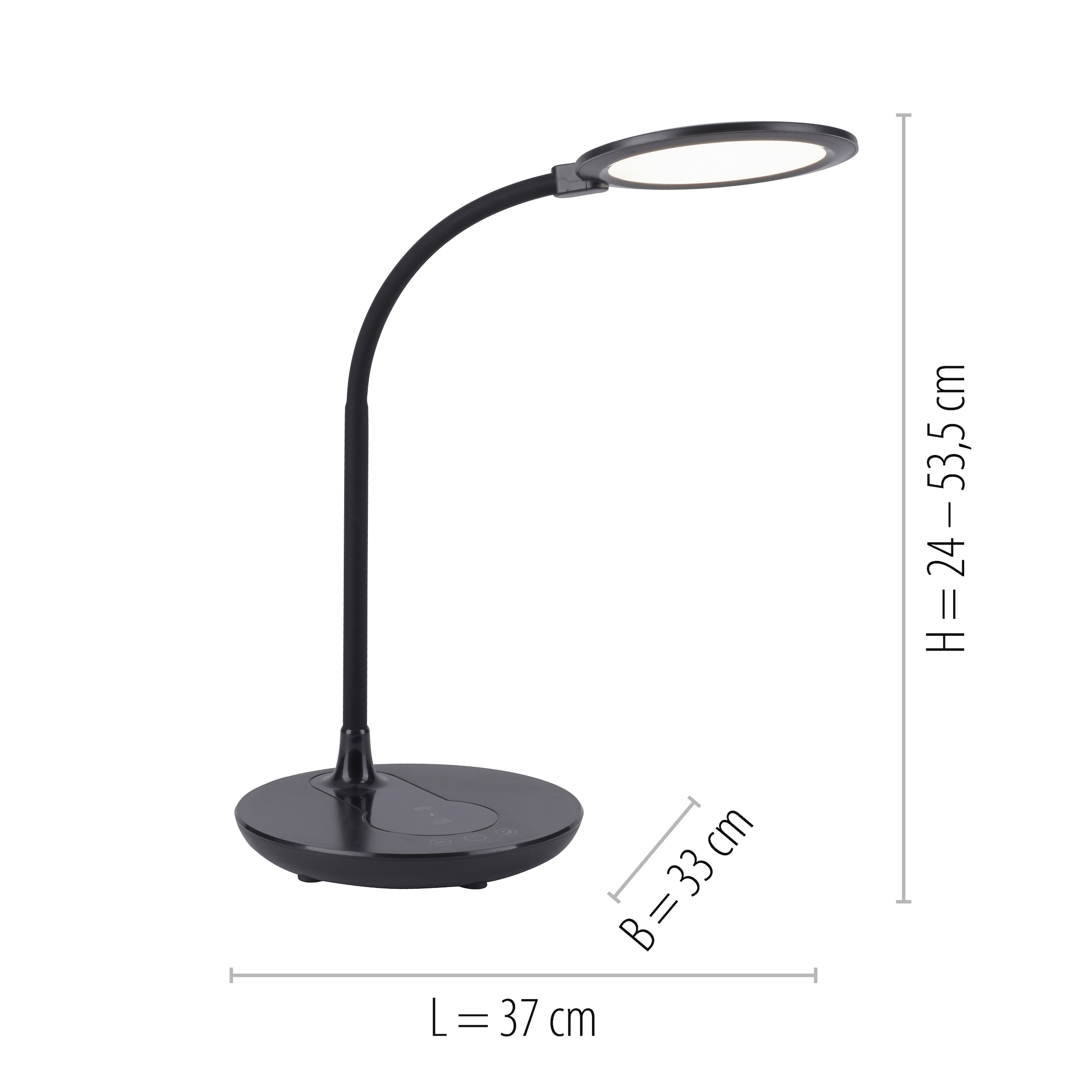 JUST LIGHT Tischleuchte »ASTRID« LED-Board 1 Stk. warmweiß - kaltweiß LED , CCT - tunable white , dimmbar über Touchdimmer