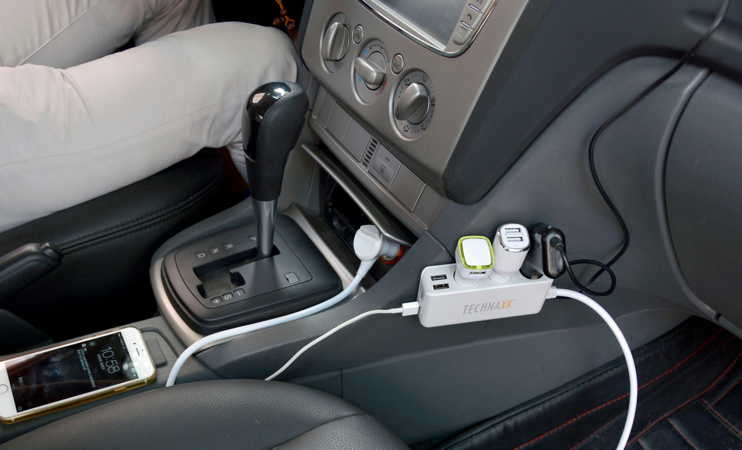 Schlussverkauf Technaxx Strom-Adapterkabel »Technaxx 4-Port USB kaufen Car online Charger Garantie mit Jahren 3-Socket | TE11« 3 XXL 