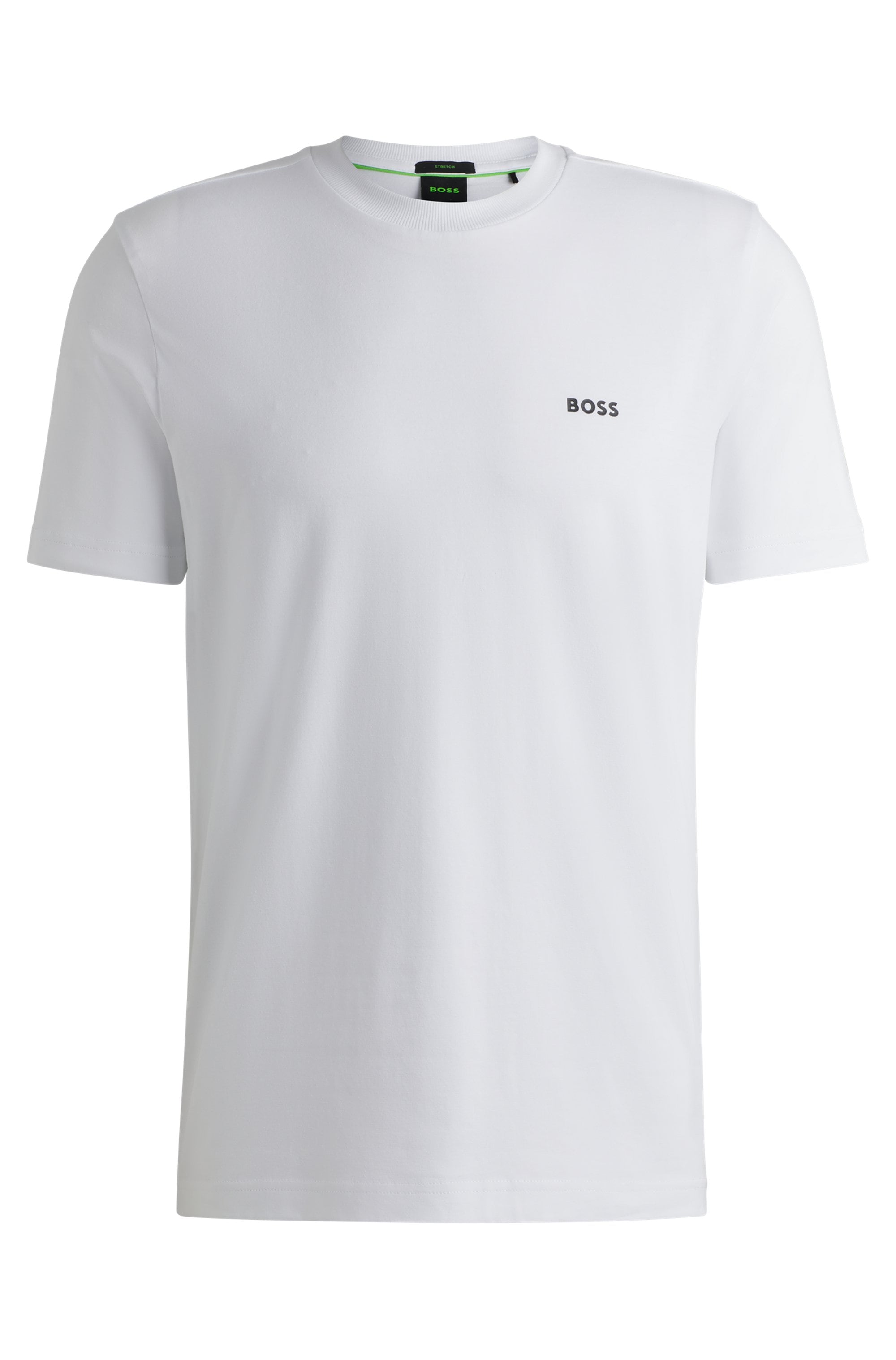 BOSS GREEN Rundhalsshirt »Tee«, mit gummiertem Kontrast-Logo