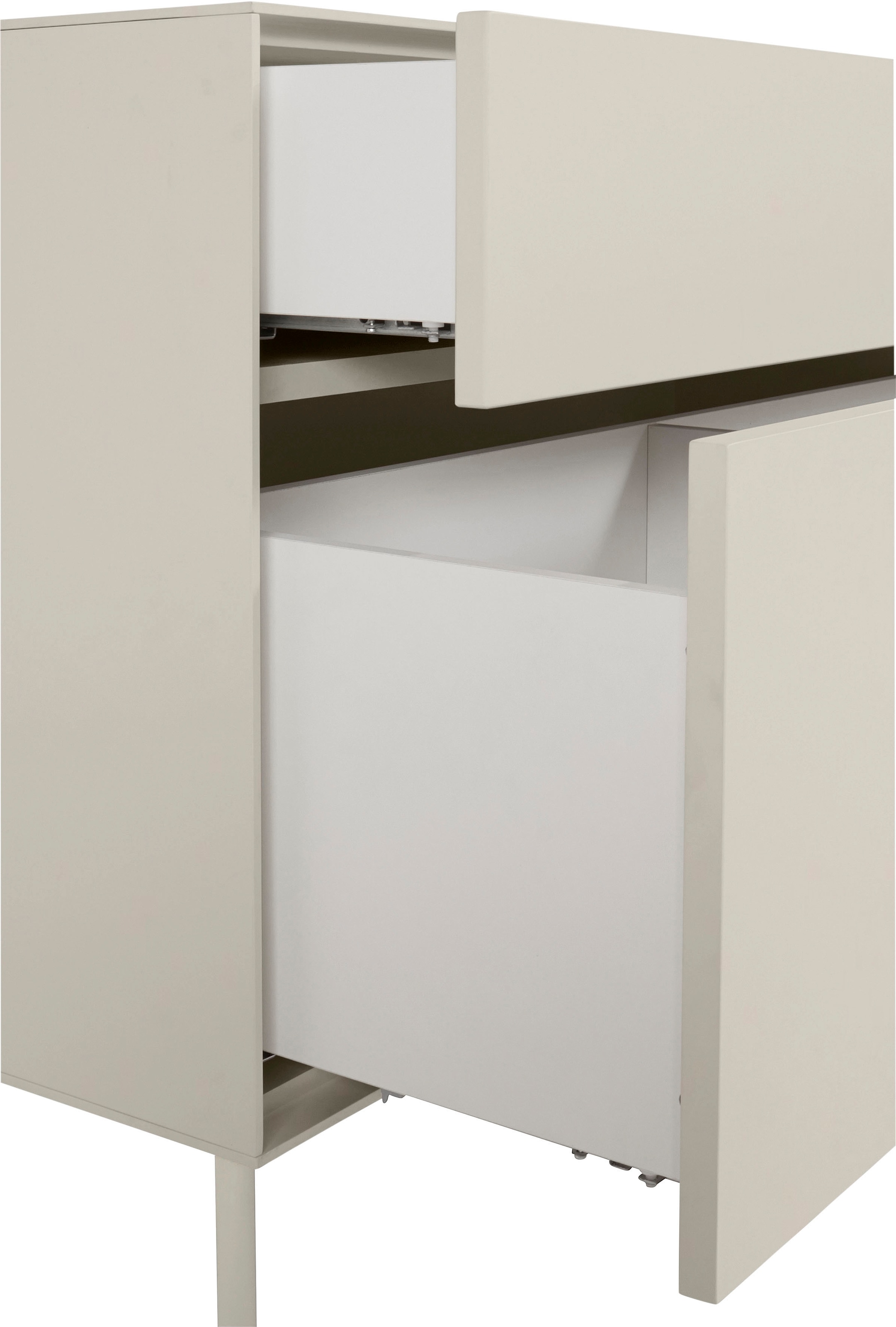 LeGer Home by Lena Gercke Lowboard »Essentials«, Breite: 112 cm, MDF lackiert, Push-to-open-Funktion