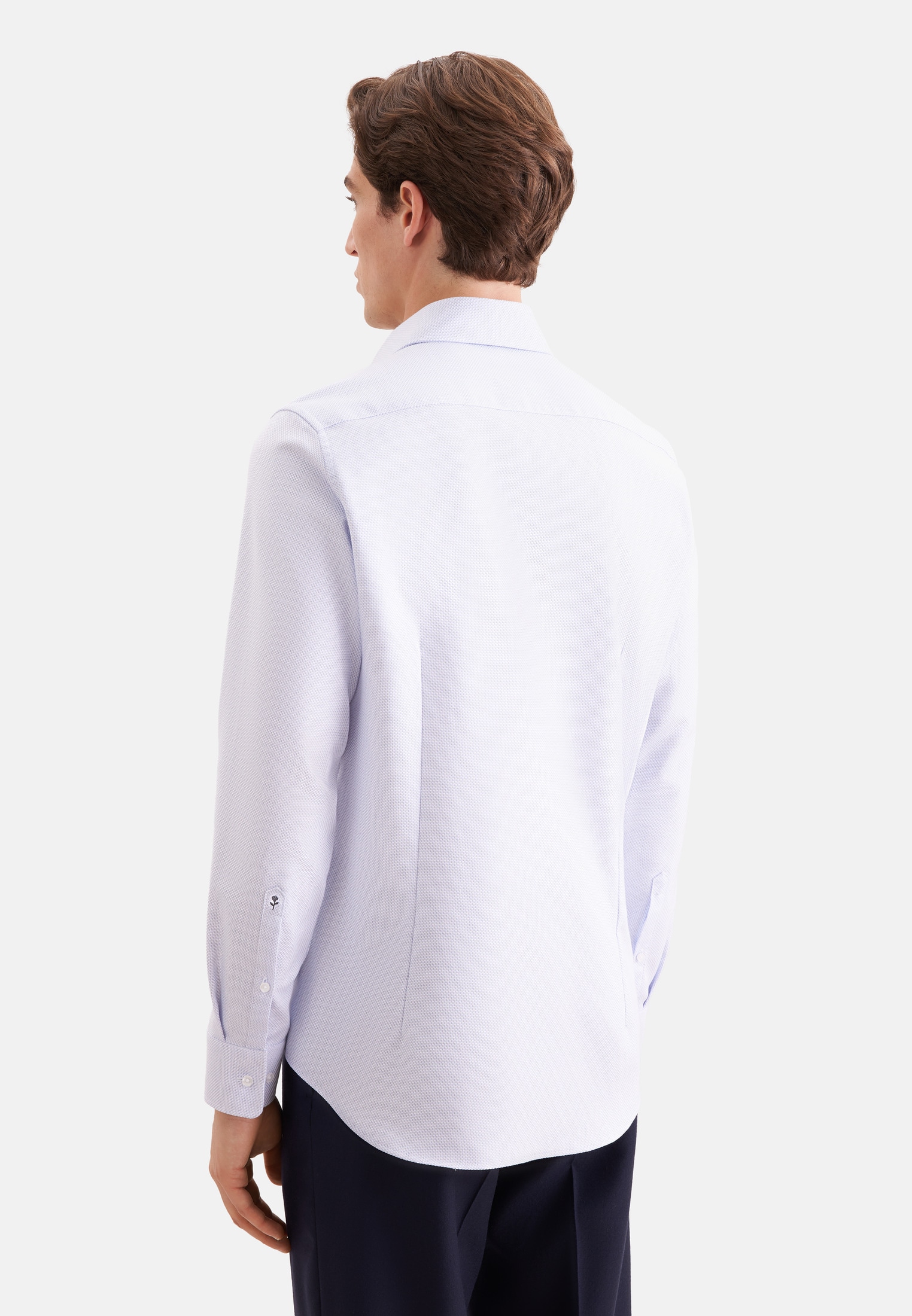 seidensticker Businesshemd »Schwarze Rose« Slim 1/1 Kentkragen Struktur