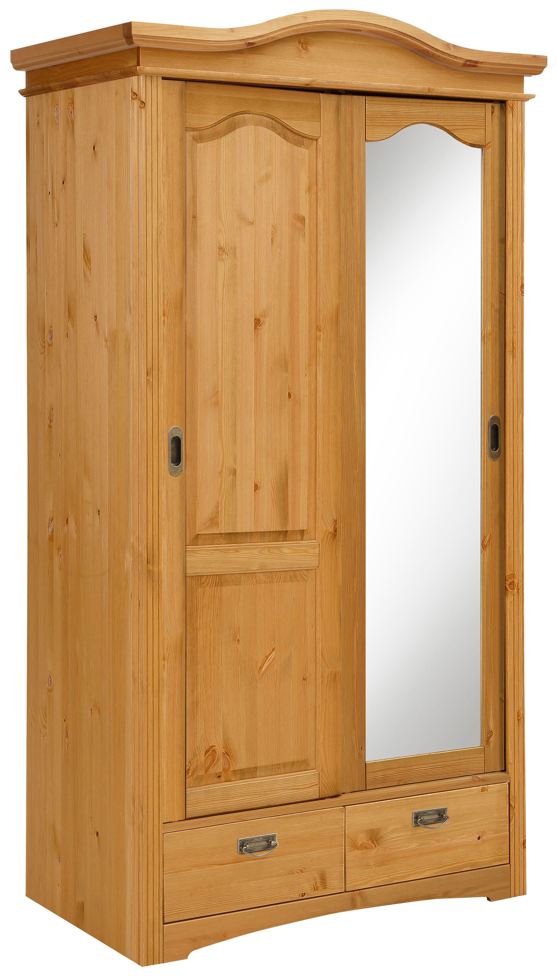 OTTO home Schiebetürenschrank "Konrad" B/H/T ca. 111/207/64 cm, Breite 111 cm, aus massiver, FSC-zertifizierter Kiefer