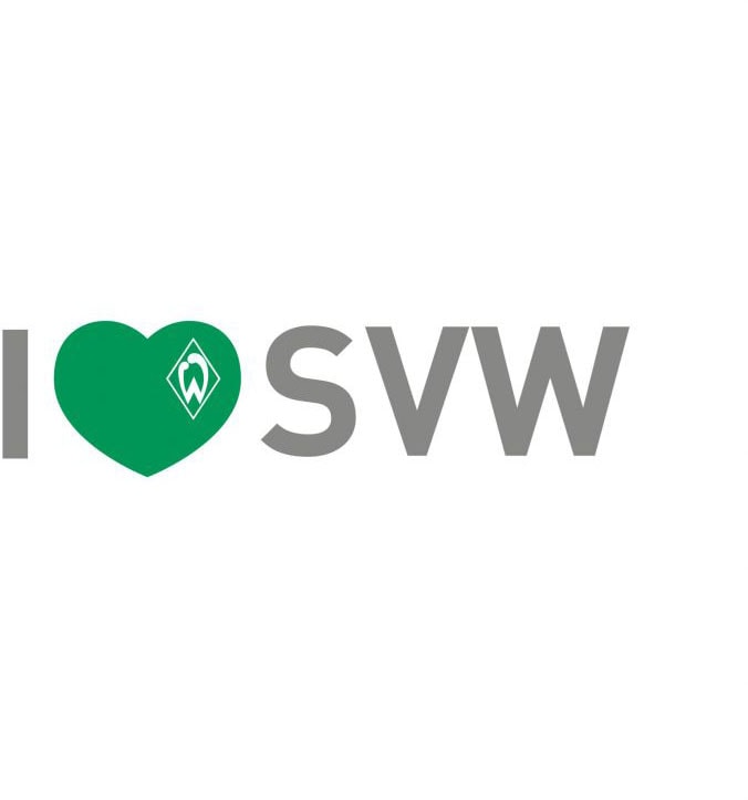 Wall-Art Wandtattoo »Werder Bremen Love SVW«, bestellen auf St.) (1 I Rechnung