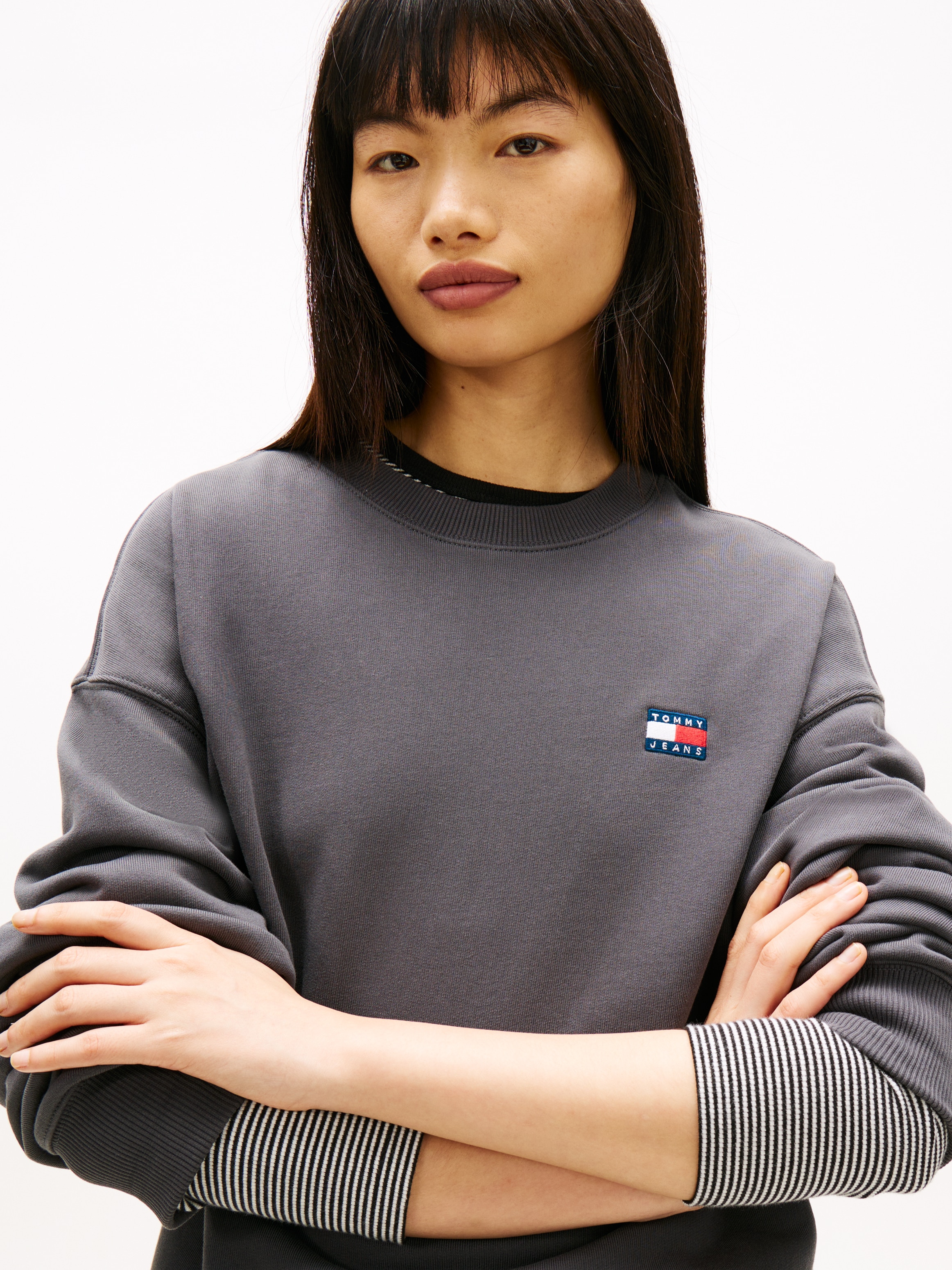 Tommy Jeans Sweatshirt »TJ  BADGE CREW«, unisex, relaxed fit
