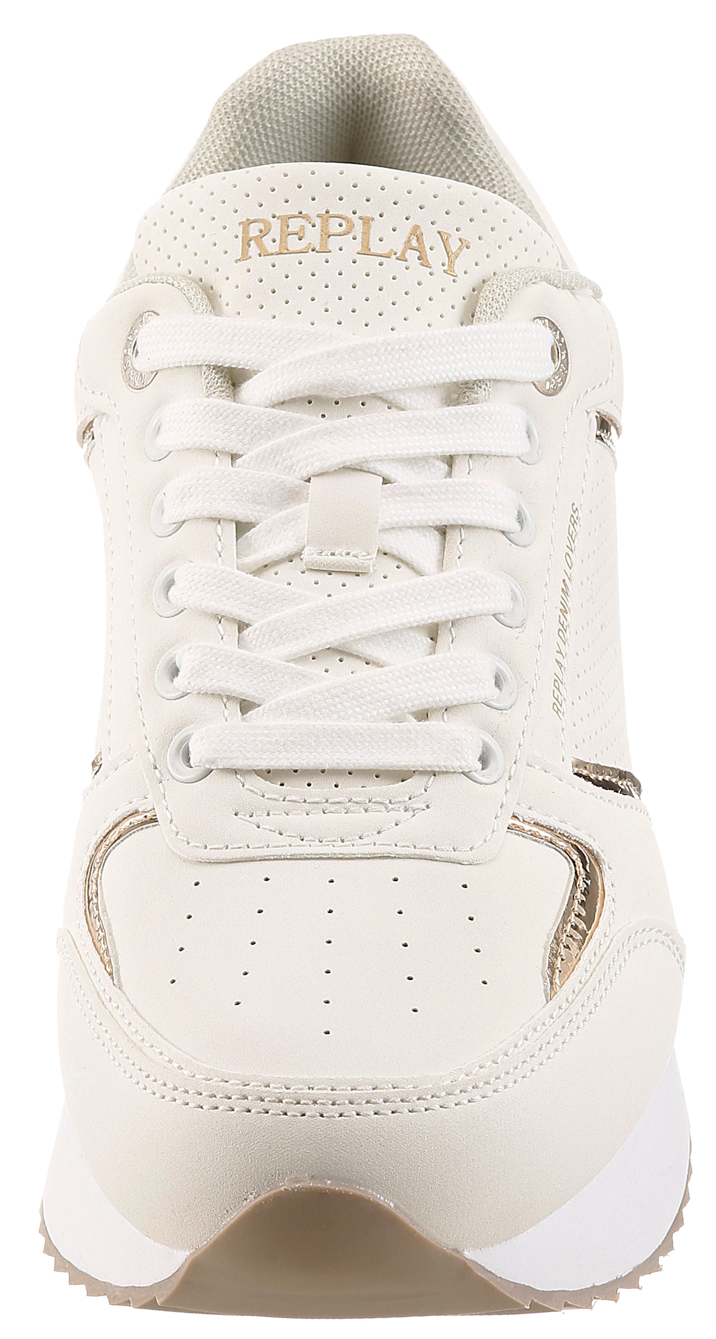 Replay Plateausneaker  Trend-Sneaker, Schnürschuh, Freizeitschuh mit Metallic-Details