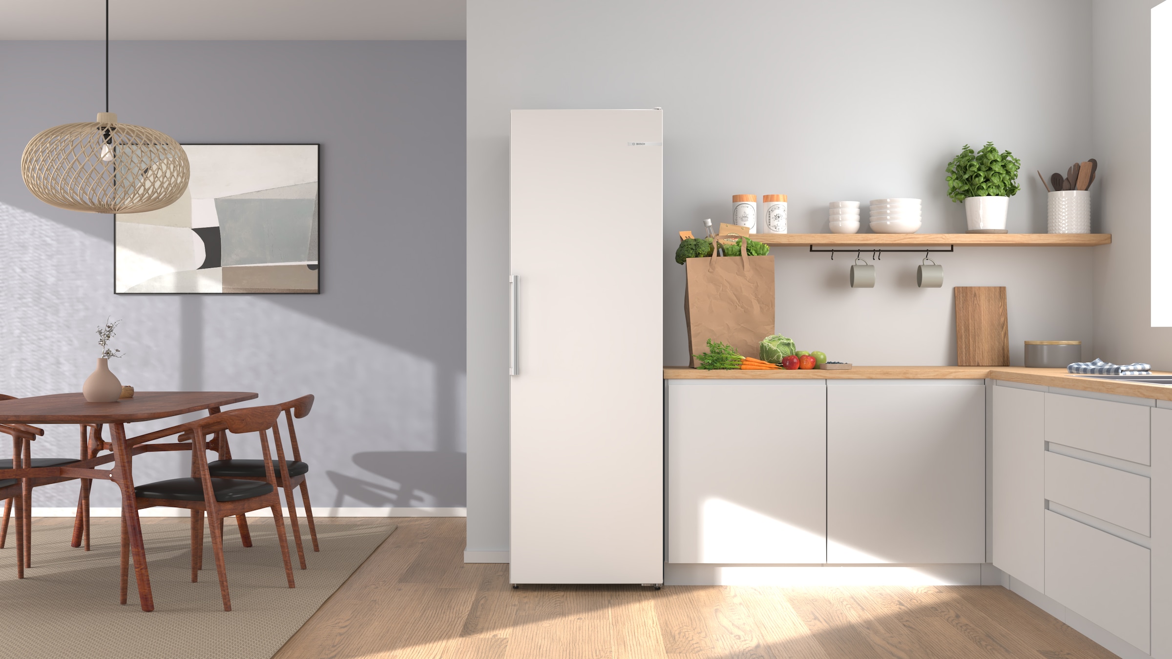 BOSCH Gefrierschrank Serie 4 »GSN36VWDG« 186,2 cm hoch 59,5 cm breit Nie wieder abtauen, No Frost Gefrierschrank, großzügiger Stauraum