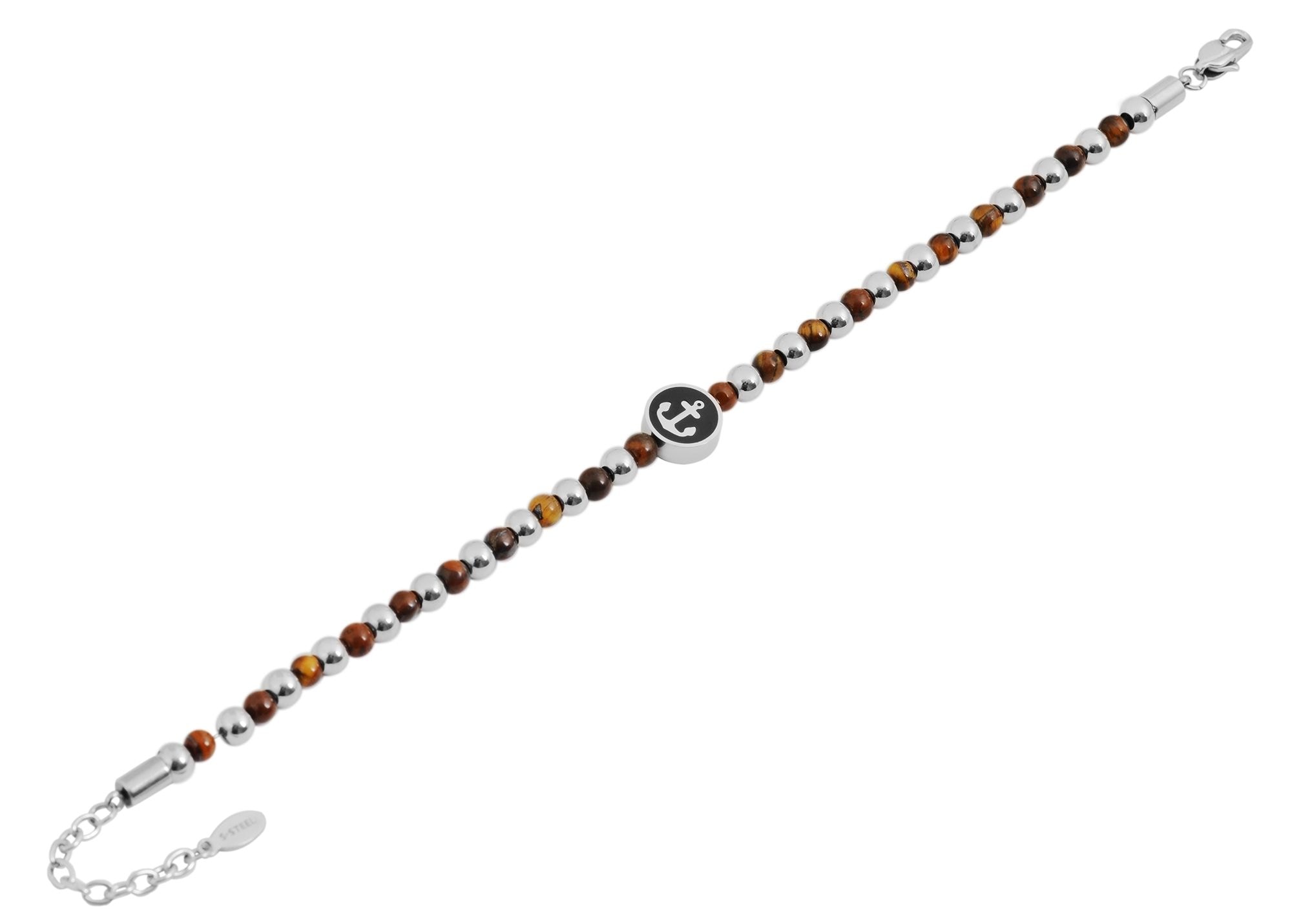 Adelia´s Armband »Unisex Armband ¿ Kugelarmband aus Edelstahl 19+3 cm«