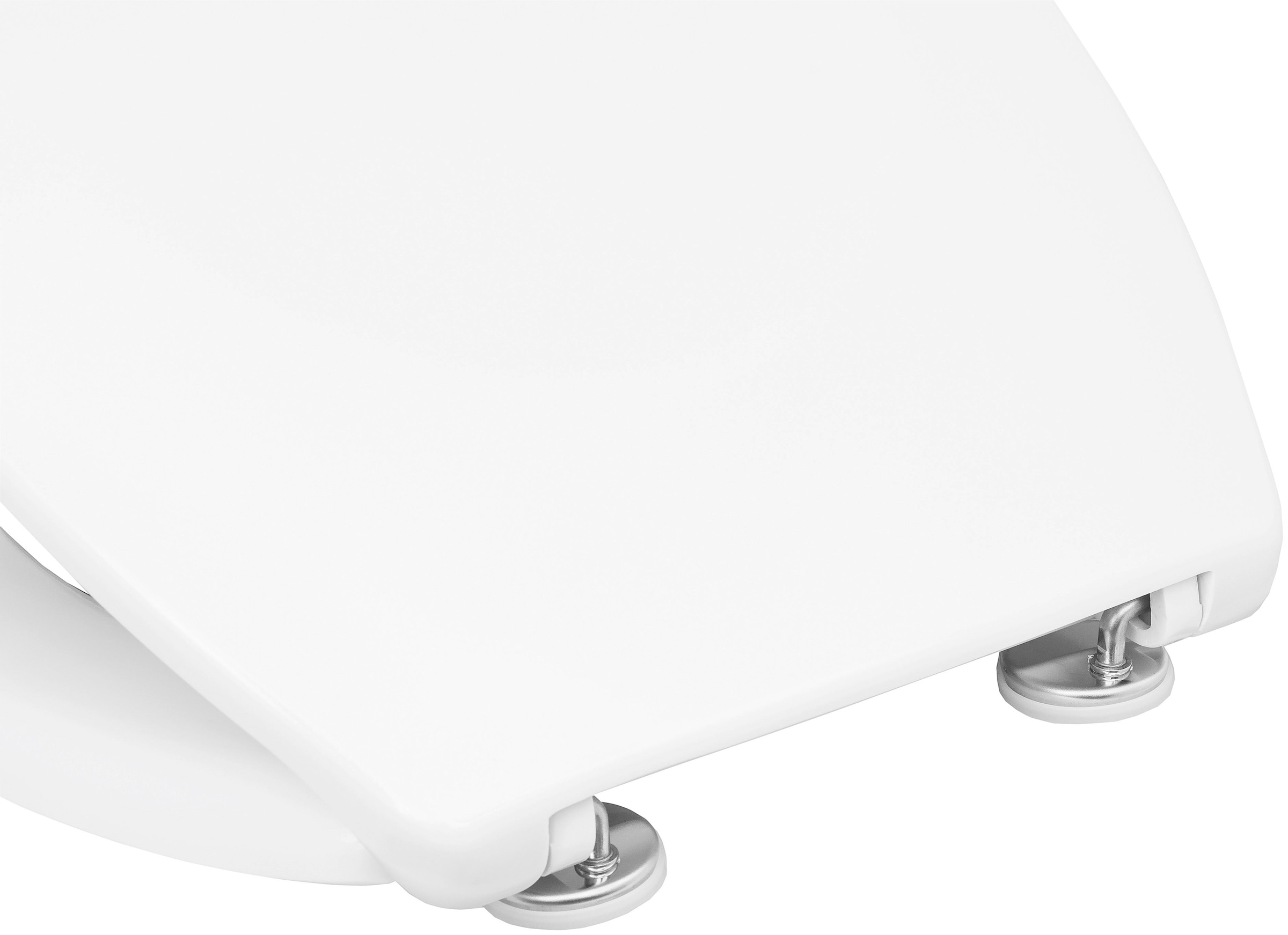 CORNAT WC-Sitz »Klassisch weißer Look - Pflegeleichter Duroplast« Schlichtes Design passt in jedes Badezimmer / Toilettensitz