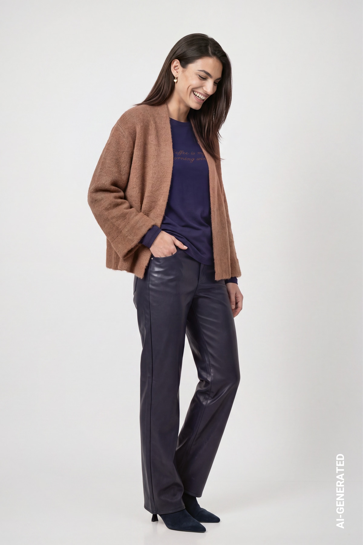 Monari Strickjacke Regular fit mit Rundhalsausschnitt