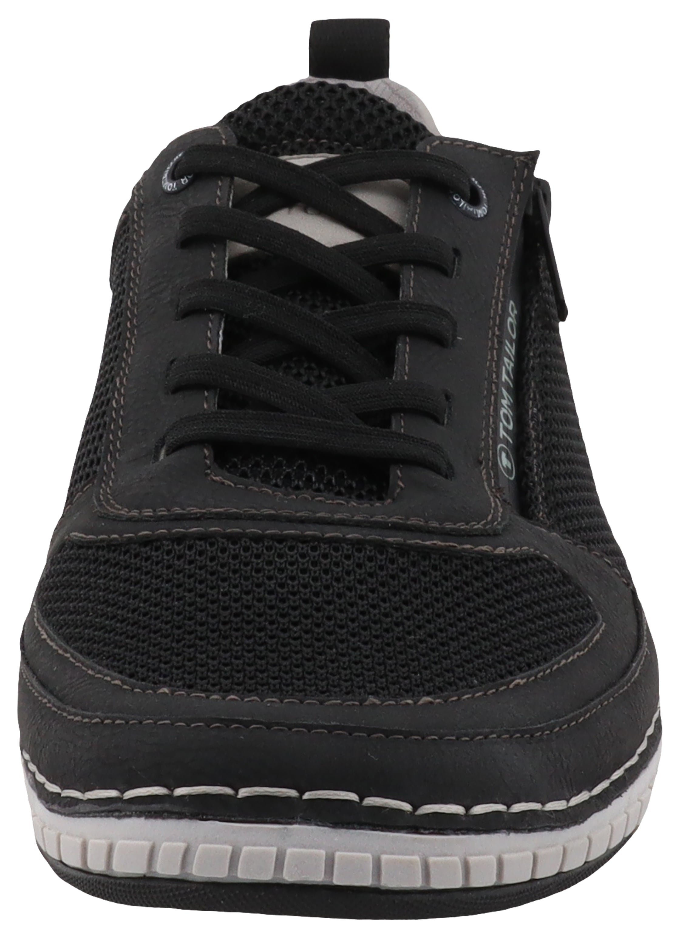 TOM TAILOR Sneaker, Freizeitschuh, Halbschuh, Schnürschuh mit Kontrast-Rahmennaht