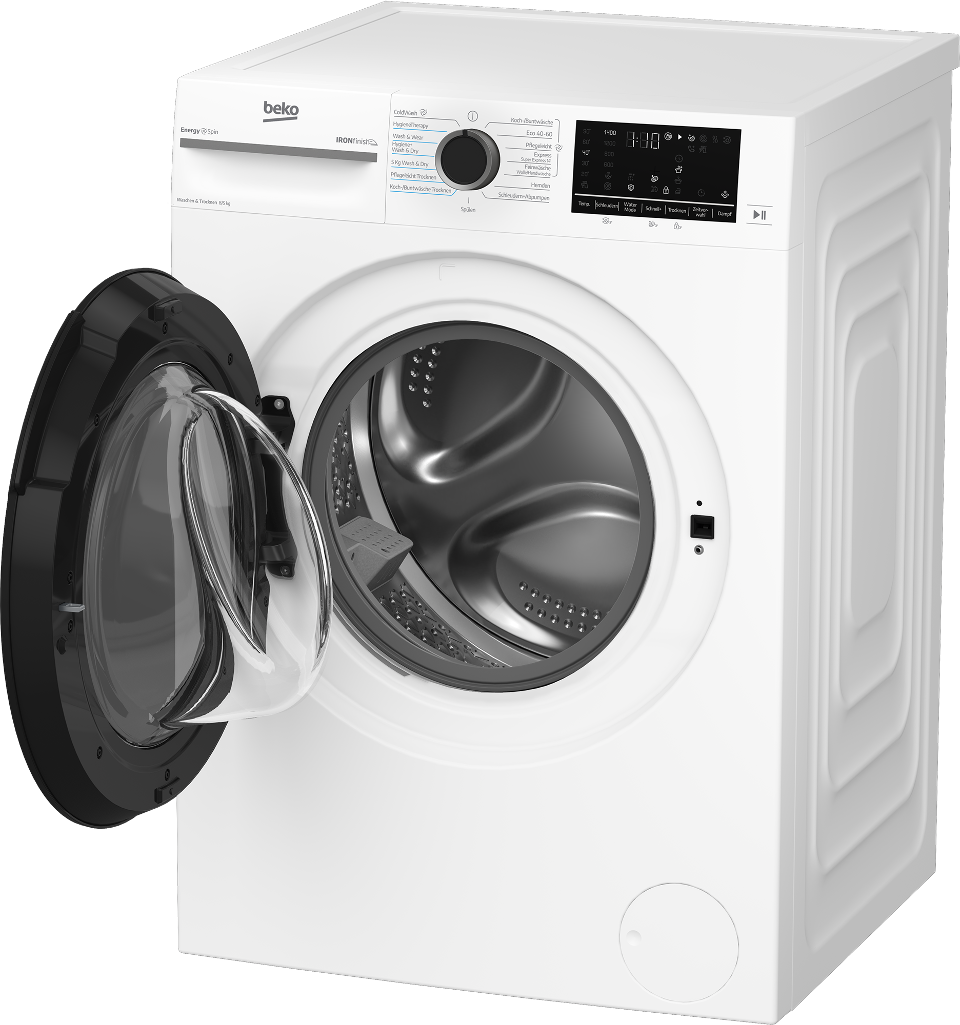 BEKO Waschtrockner »BM3DT4844W1« 8 kg /5 kg 75 dB(A) Waschen & Trocknen in einem: 8 kg / 5 kg, Dampffunktion