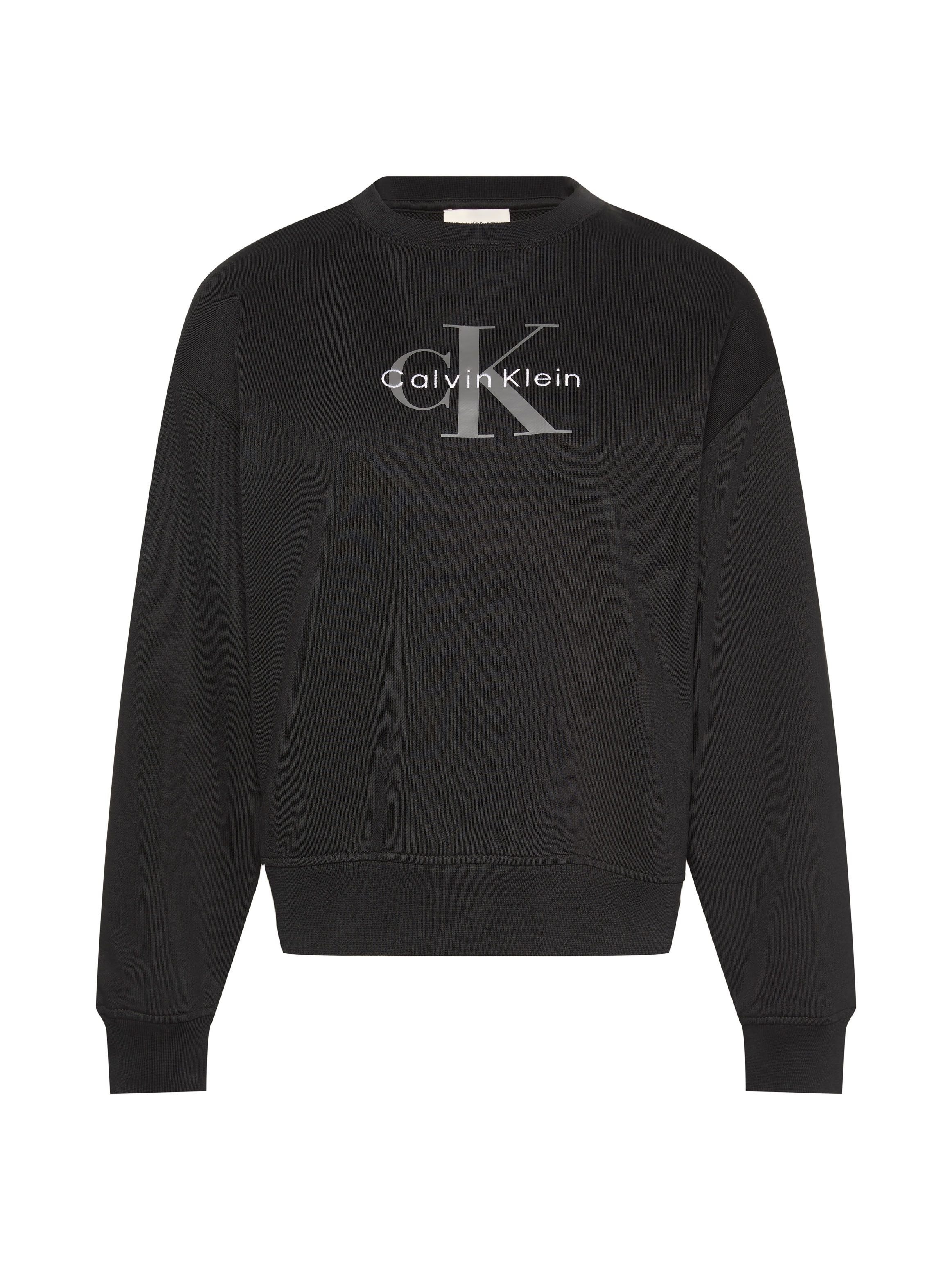 Calvin Klein Jeans Sweatshirt »LS MONOLOGO FRENCH TERRY RLXD CR«, , Logoschriftzug
