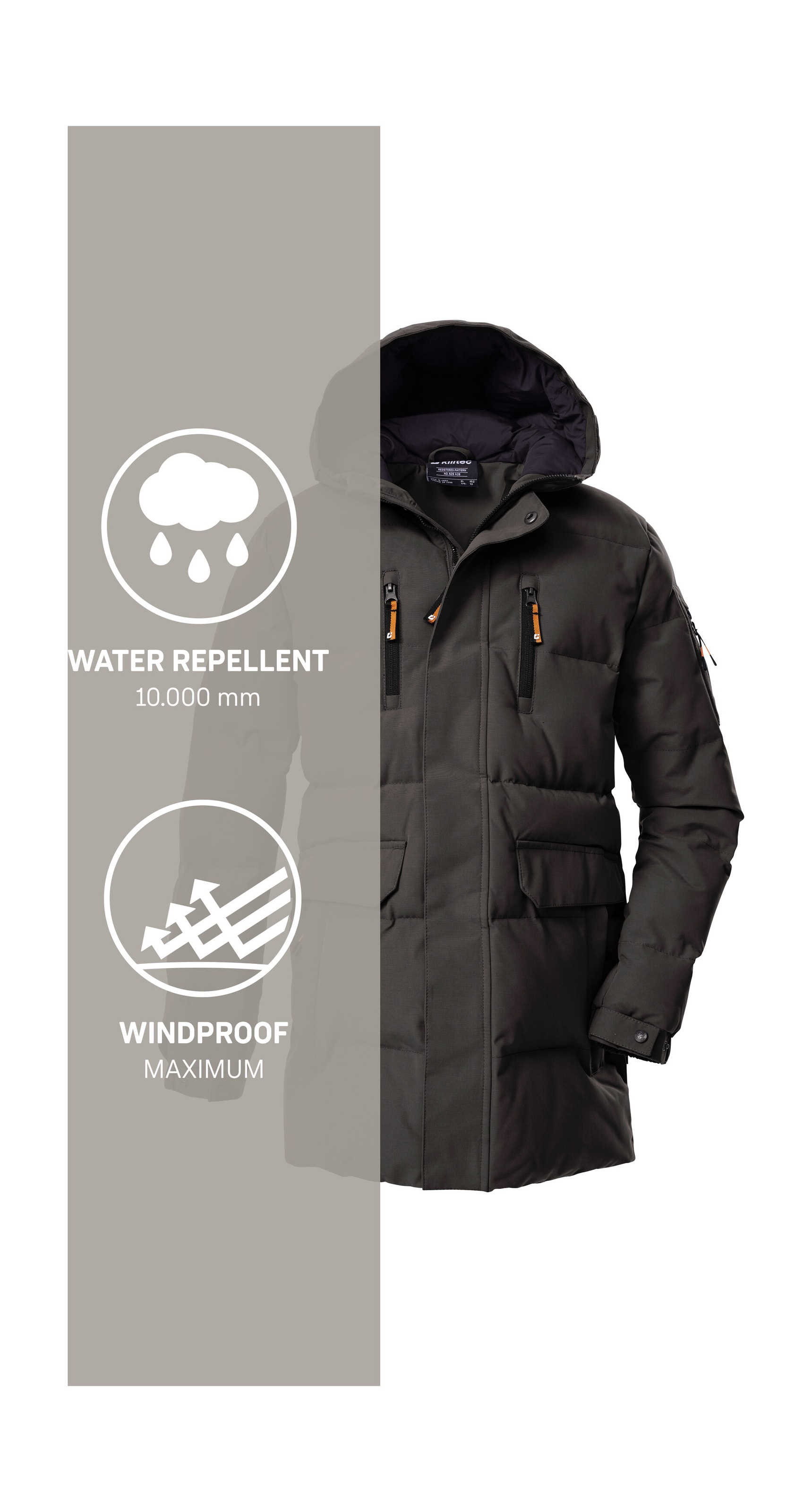 Killtec Steppmantel »KOW 238 BYS QLTD PRK« Winddichter, wasserabweisender Kinderparka mit verstellbaren Ärmeln