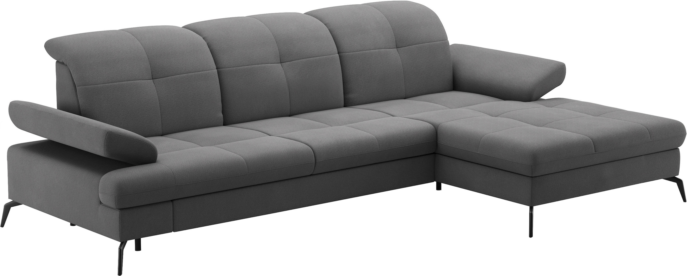 sit&more Ecksofa »Amica, L-Form, inkl. Sitztiefenverstellung & Armteilverstellung«, wahlweise mit Bettfunktion, Bettkasten und Kopfteilverstellung