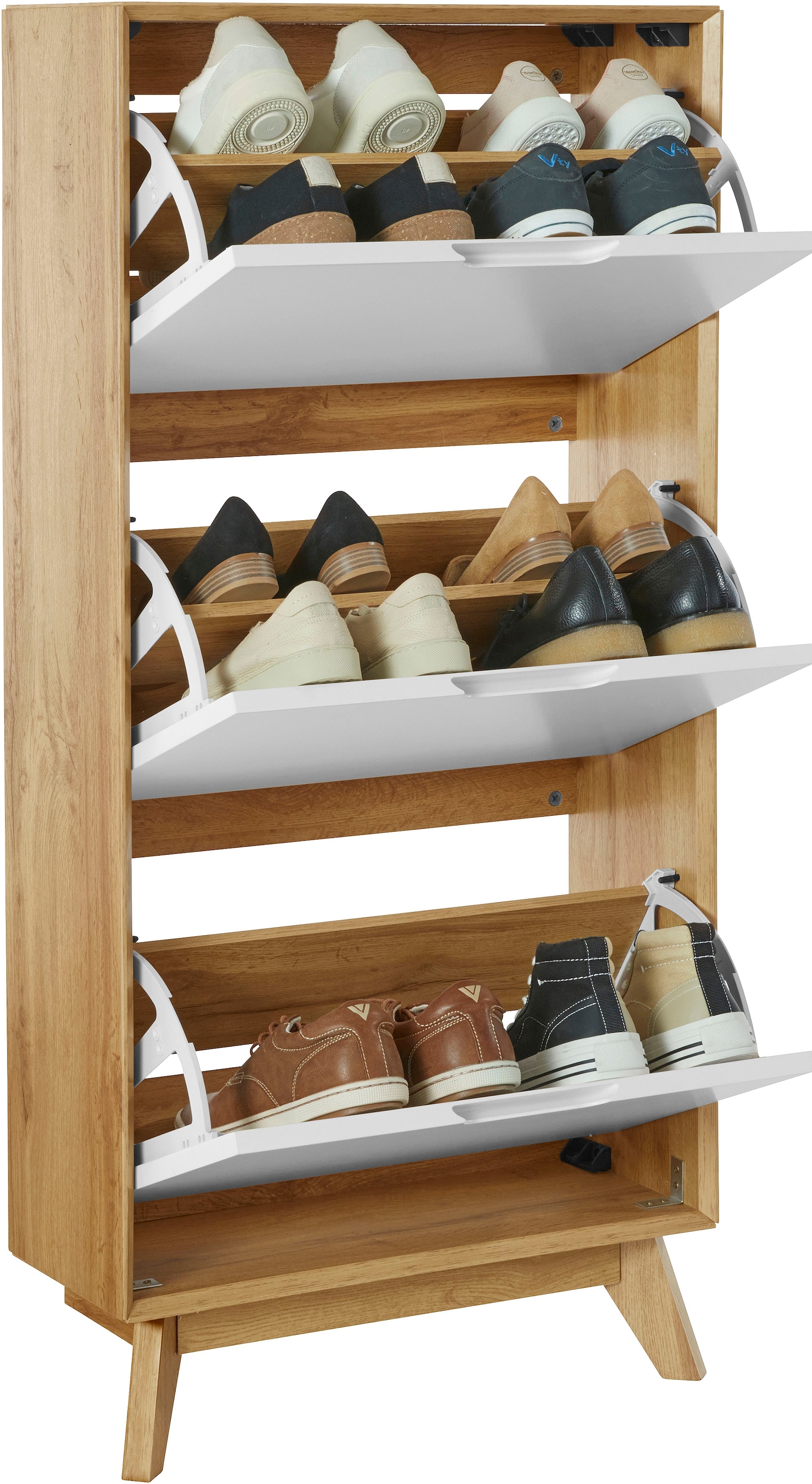 Schuhschrank Schuhe kaufen Klappe, pro mit 125 UNIVERSAL 5 online Paar ca. 3 »Pandrup«, cm Höhe andas | Klappen,