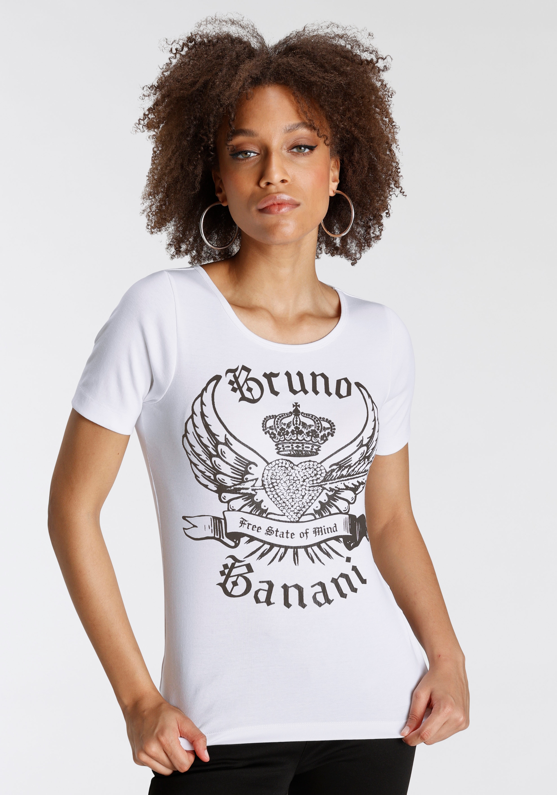 bei T-Shirt, Bruno Banani Logo-Print NEUE KOLLEKTION ♕