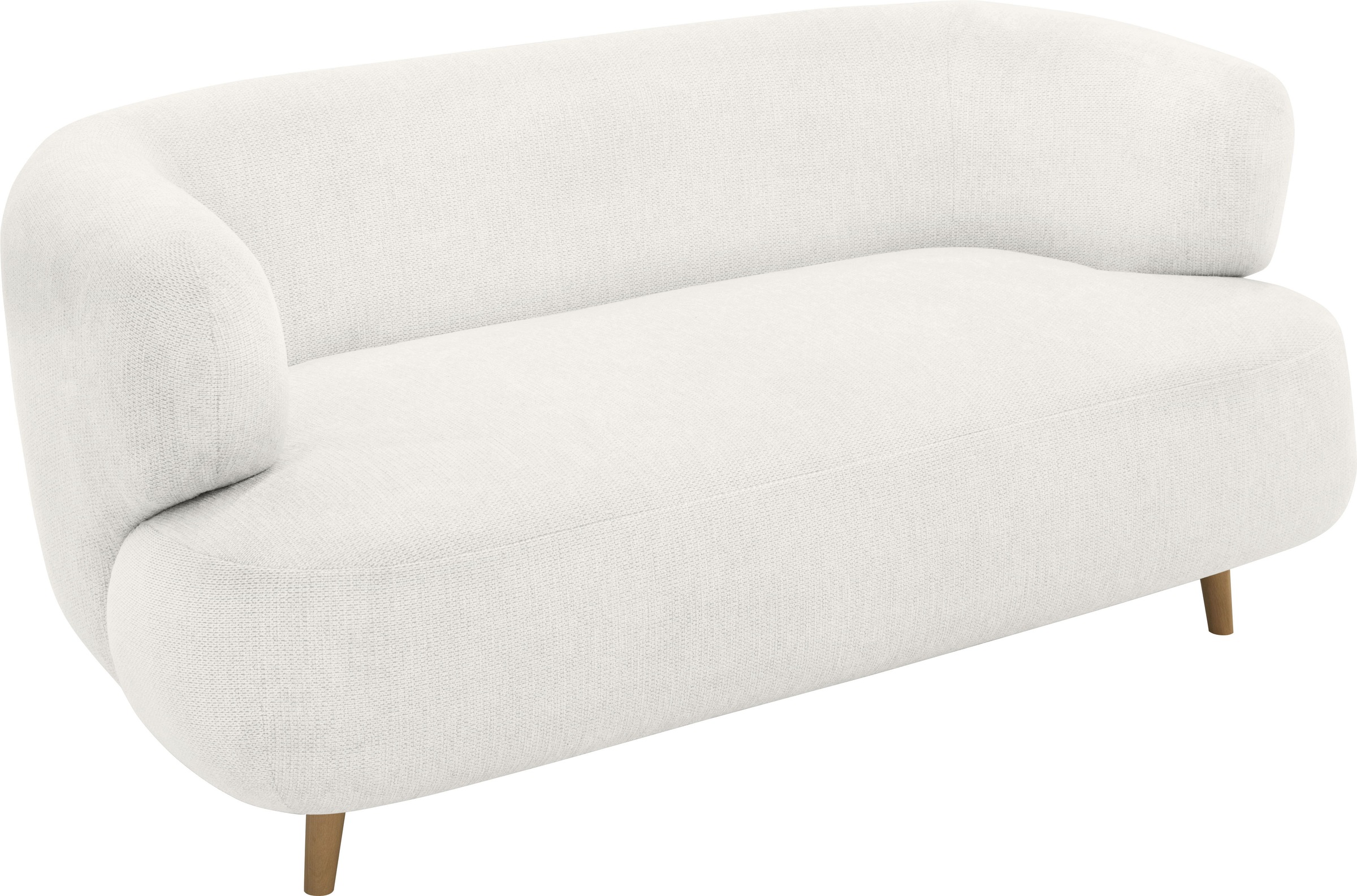 Home affaire 2-Sitzer »Tistam Runde Form,« perfektes Einzelstück, organische Form, Füße aus massivem Holze