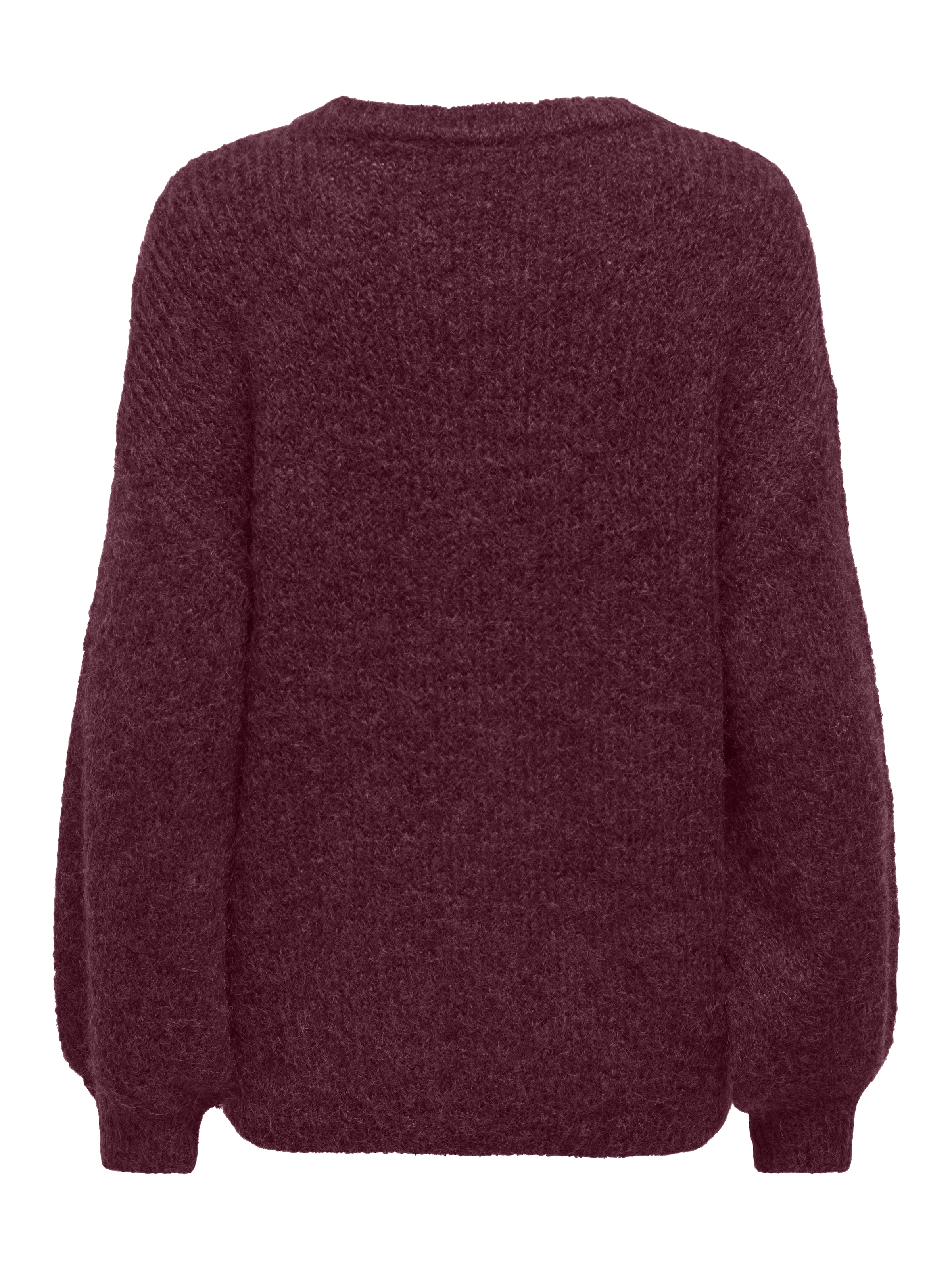 ONLY Strickpullover »ONLNELLIE LS O-NECK KNT NOOS« Materialmix, regular fit