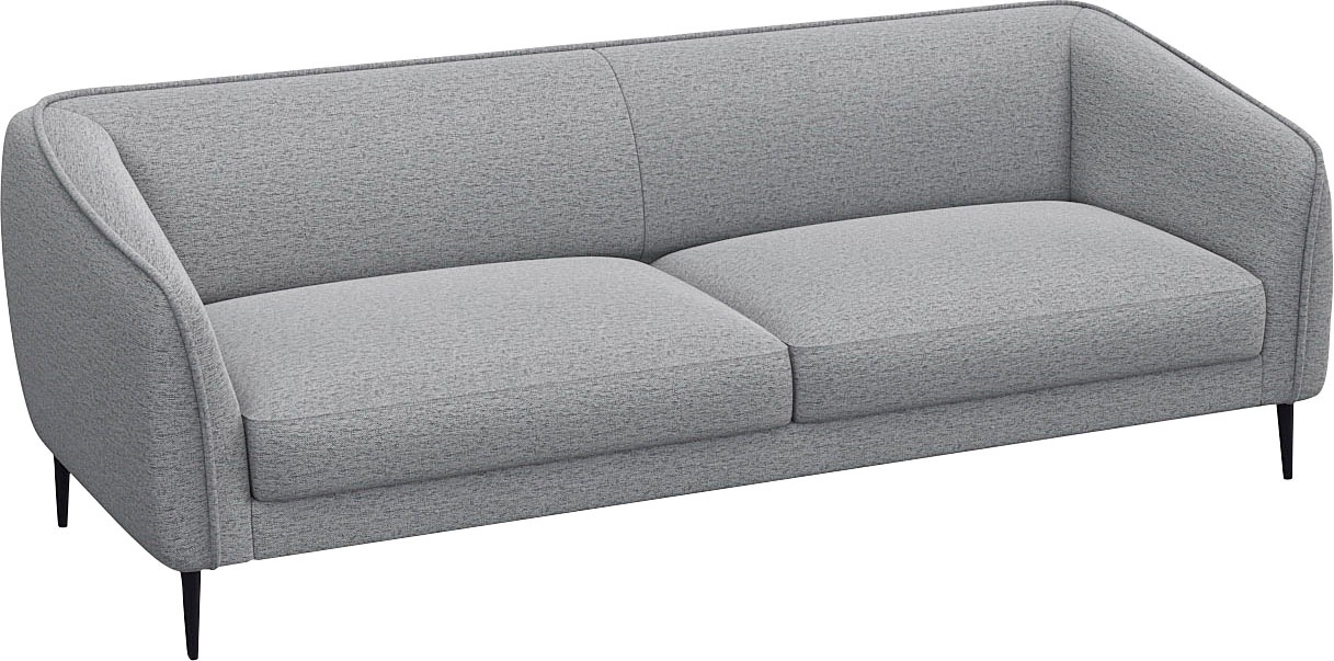 FLEXLUX 3-Sitzer »Belle Designsofa, Couch, bequem durch Kaltschaum im Sitz«, Skandinavisches Design, In hochwertiger Verarbeitung