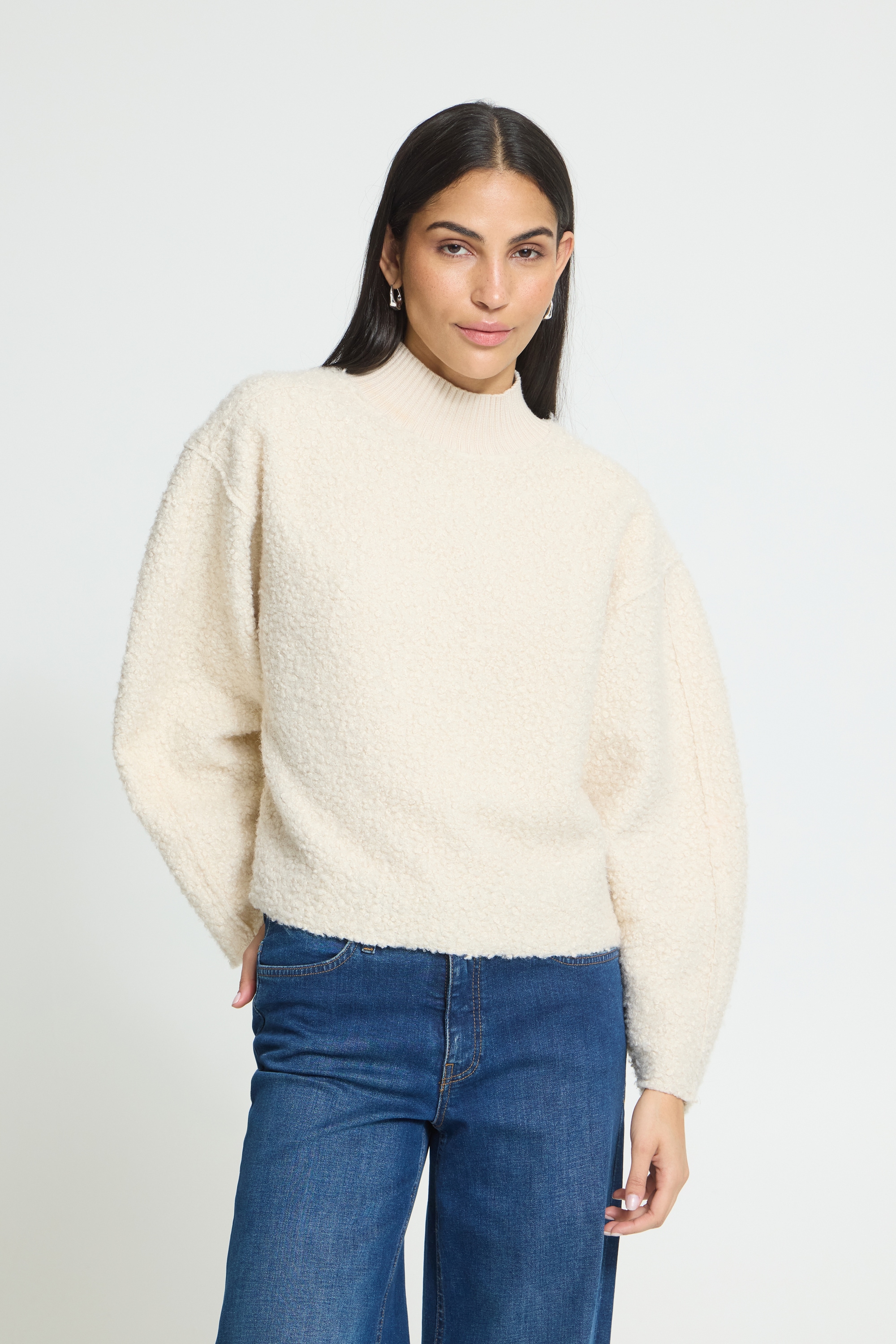 Ichi Strickpullover »Damen Strickpullover langarm IHCURLEY«