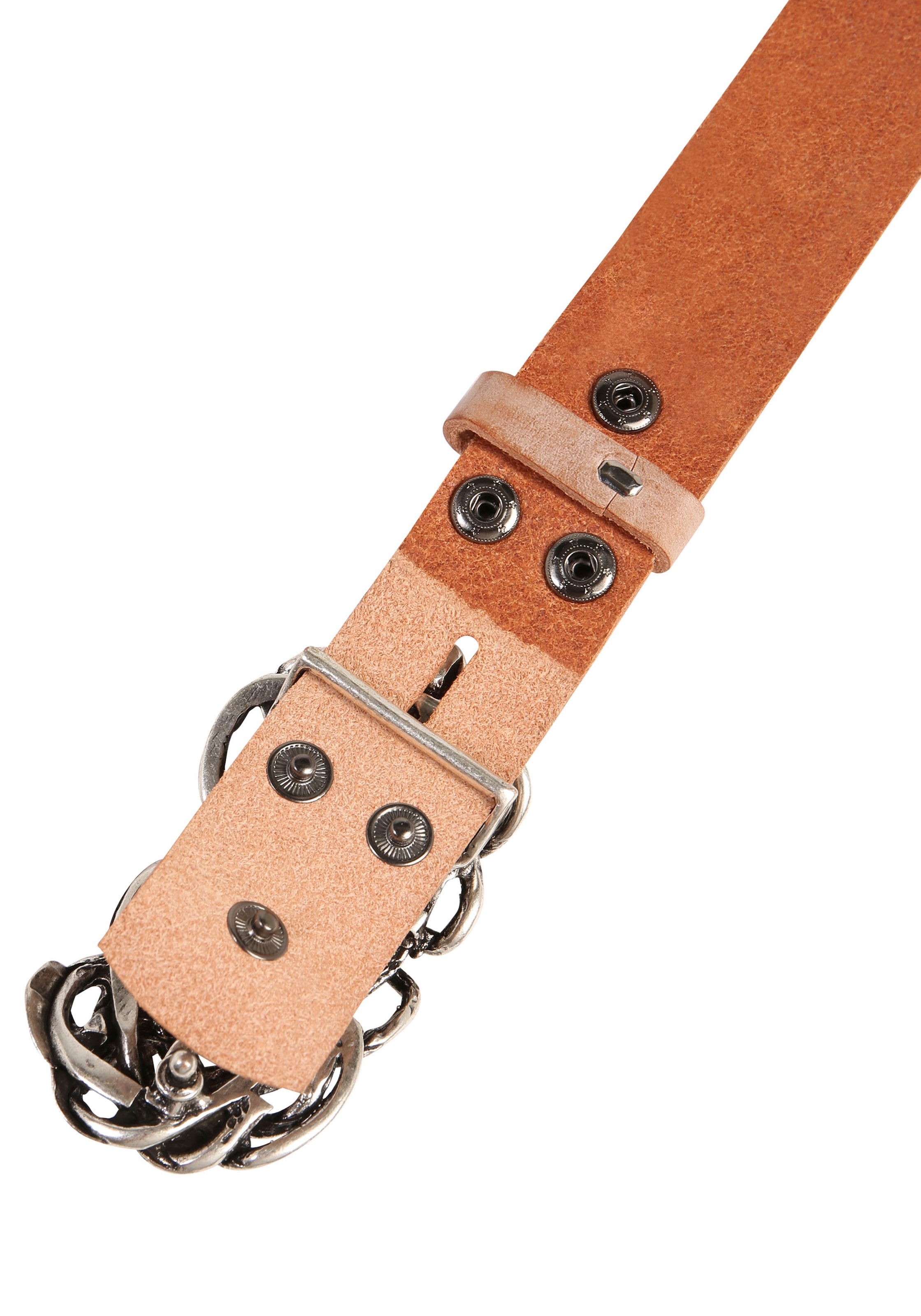 Rettungsring Gürtel Ledergürtel mit austauschbarer Schließe »Strohknoten«