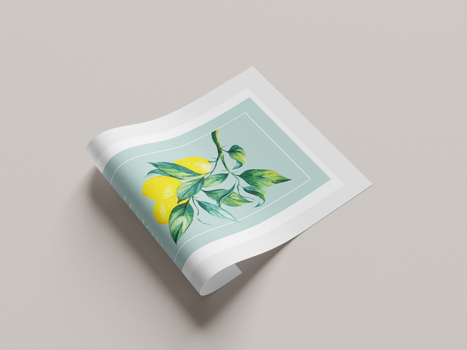 queence Bild mit Rahmen »oder Poster, Lemon - Zitronenzweig« Abstrakt | Figuren | Obst | Obst Bilder | Schriftzug 1 Stk. tlg. HD Premium Druck