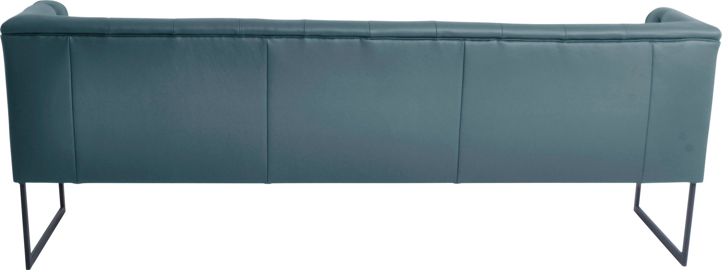 K+W Komfort & Wohnen Polsterbank »Creso«, im modernen Chesterfield-Look, mit schwarzen Kufenfüßen