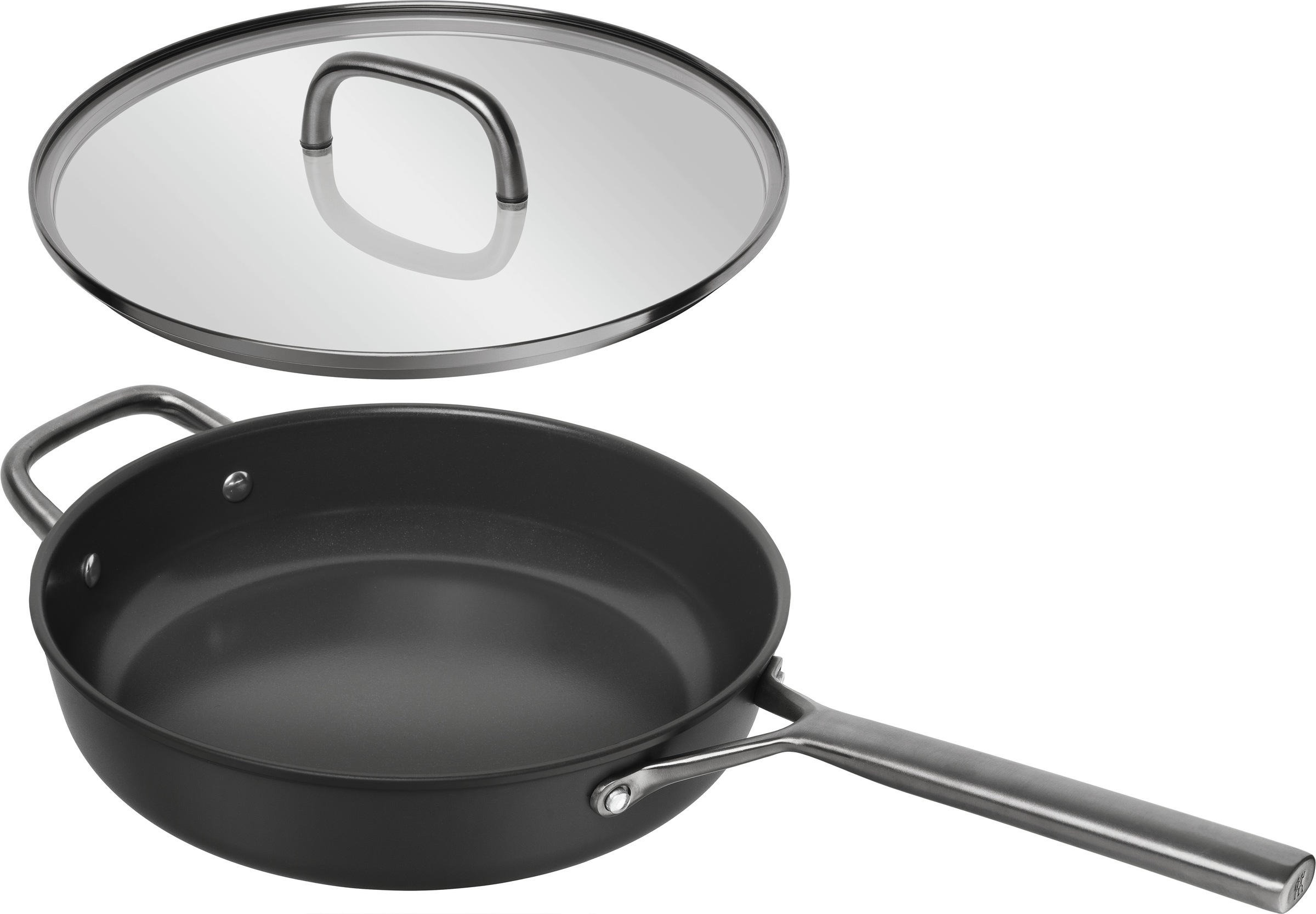 Zwilling Schmorpfanne »Milano, Pfanne mit Glasdeckel« Aluminium 1 tlg. Keramik-Antihaftbeschichtung, Induktion, Made in Italy