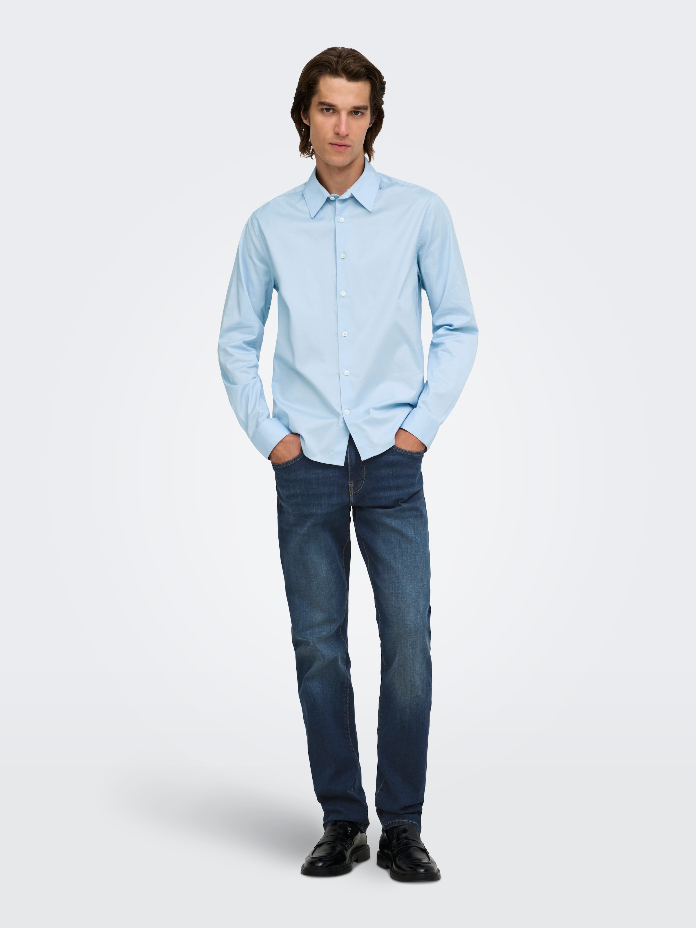 ONLY & SONS Straight-Jeans »ONSWEFT REG. MBD 5094 TAI DNM NOOS« Baumwollmischung, straight fit