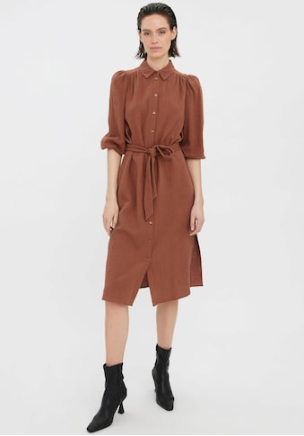 Vero Moda Hemdblusenkleid »VMNATALI LS CALF DRESS WVN« kaufen