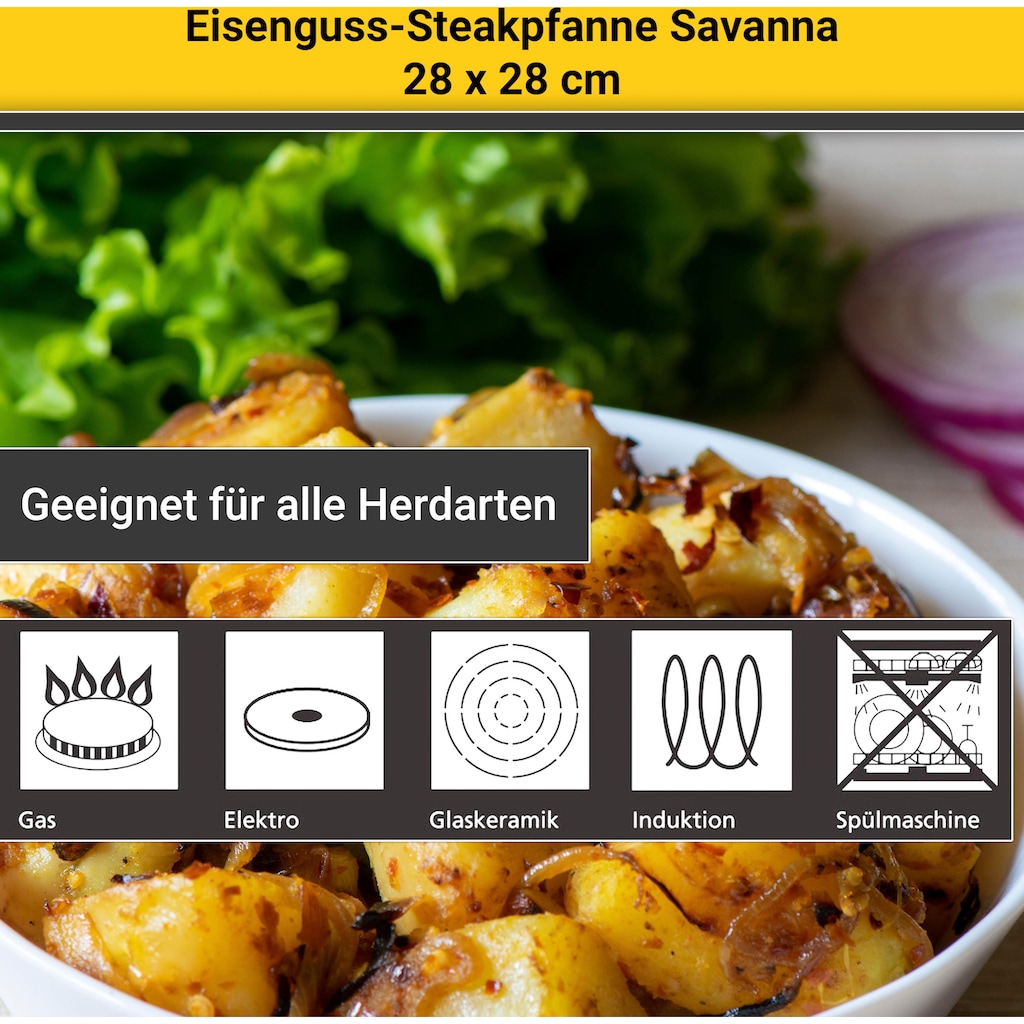 Krüger Steakpfanne »Savanna«, Eisen