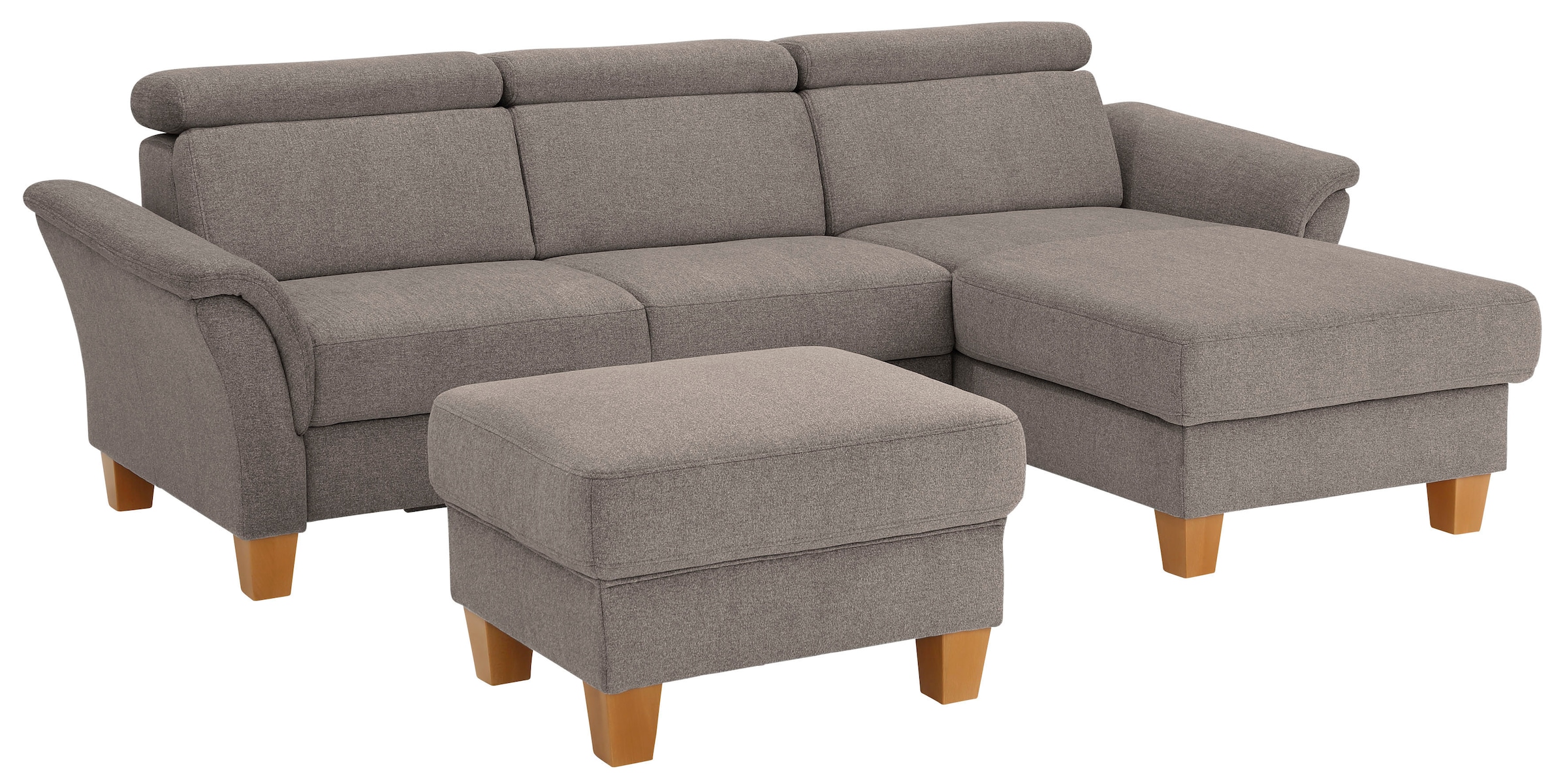 Home affaire Ecksofa »Conville L-Form«, Federkern, wahlweise mit Bettfunktion und Bettkasten bzw. Stauraum