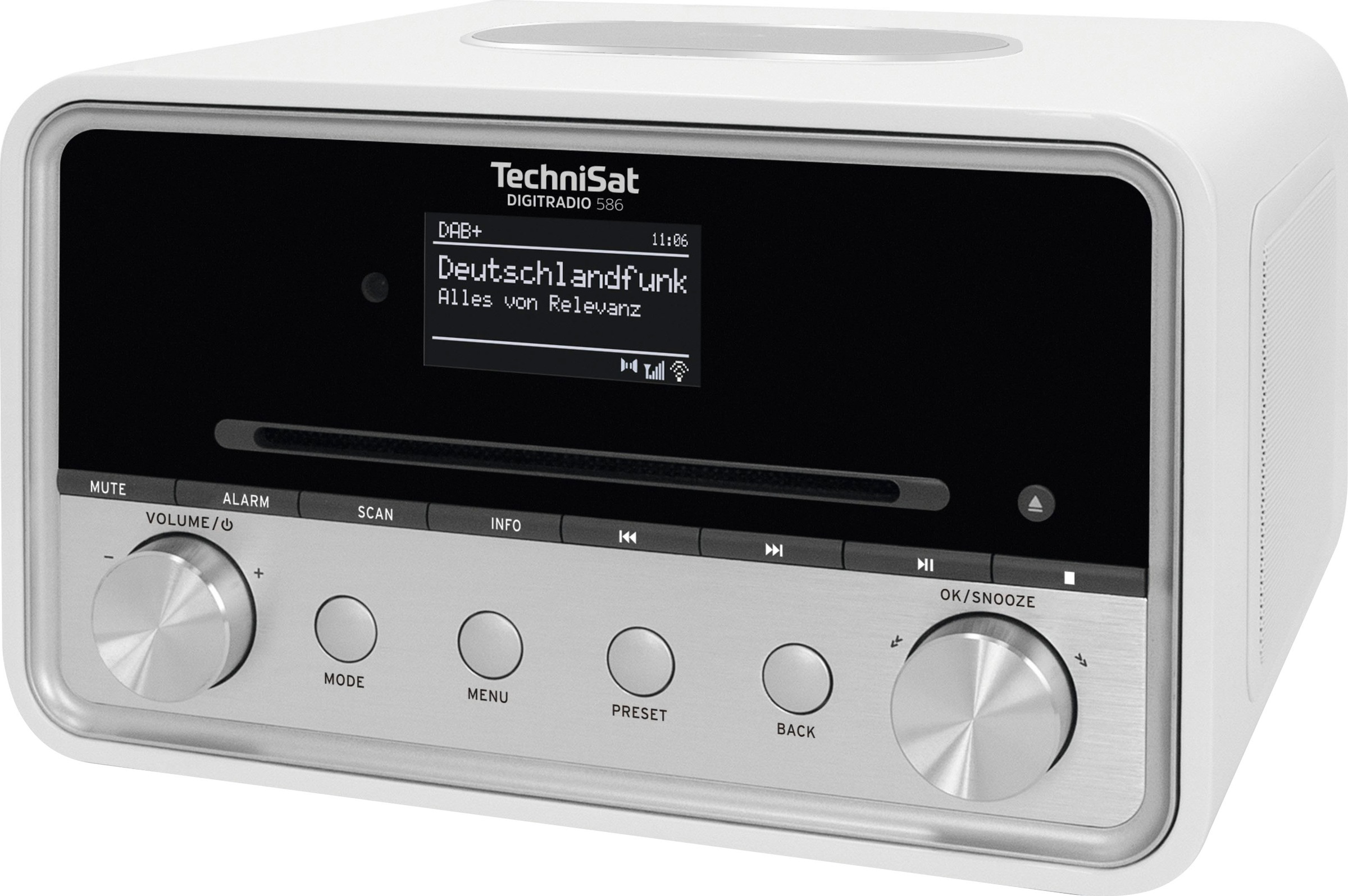 TechniSat Radio »DIGITRADIO 586«, (Bluetooth-A2DP Bluetooth-AVRCP Bluetooth-WLAN Digitalradio (DAB+)-Internetradio-UKW mit RDS 20 W)
