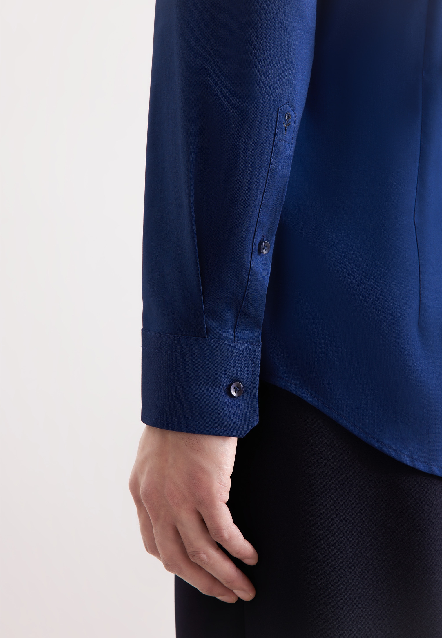 seidensticker Businesshemd »Schwarze Rose« Slim 1/1 Kentkragen Uni