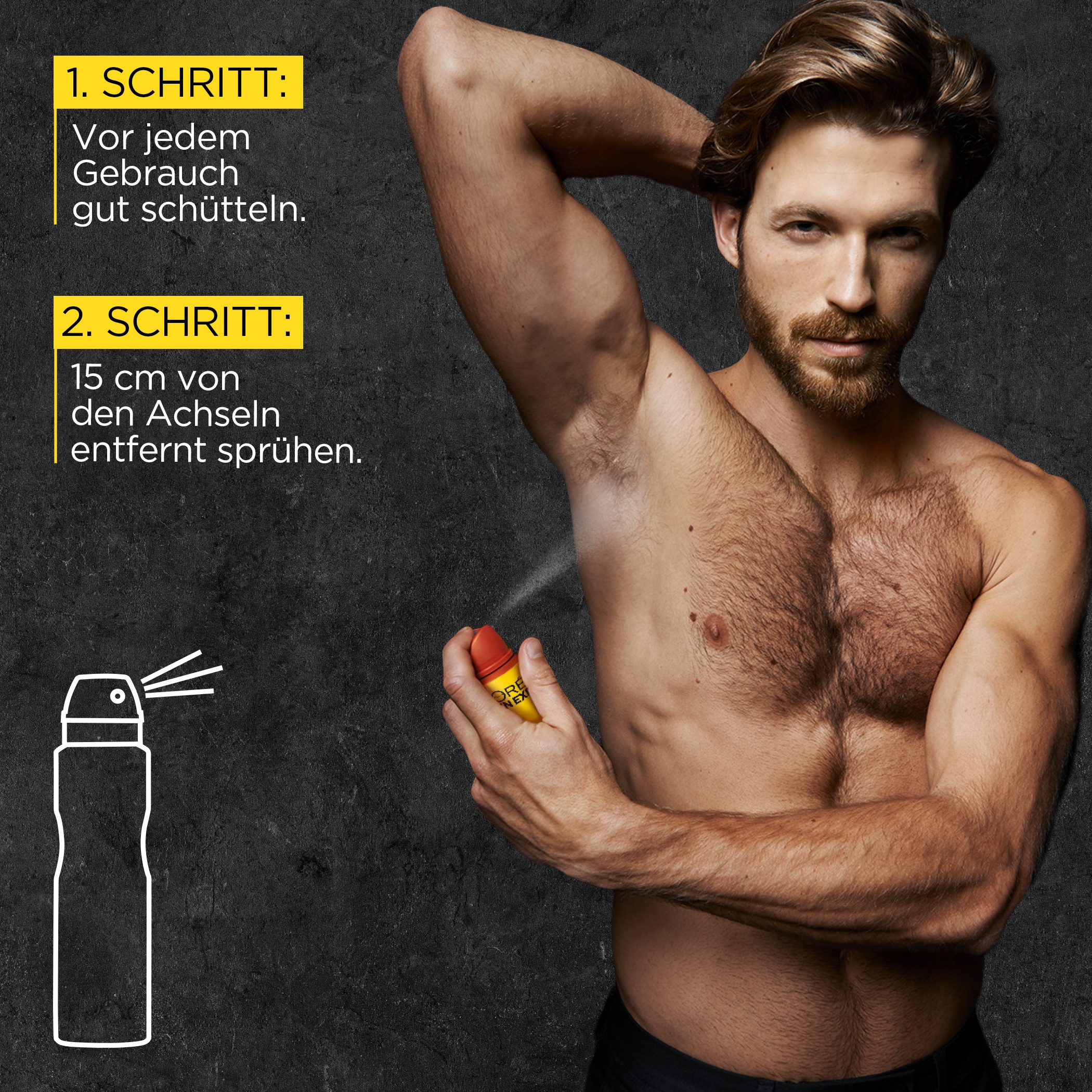 L'ORÉAL PARIS MEN EXPERT Deo-Spray »Deo Spray Invincible Sport« mit hoher Zuverlässigkeit