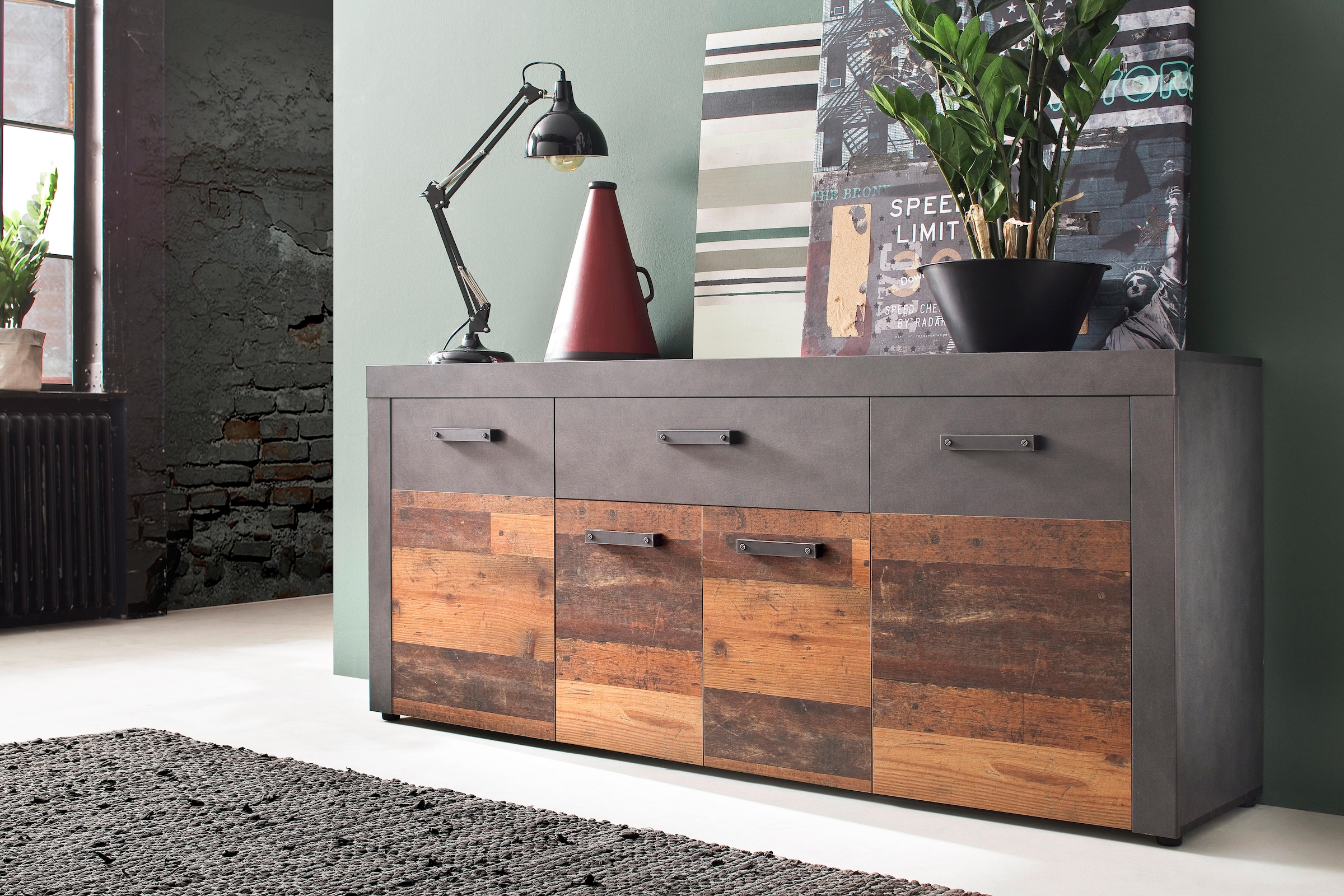 INOSIGN Sideboard »Ilana«, Kommode mit Schublade und 8 Fächern, Breite 178 cm