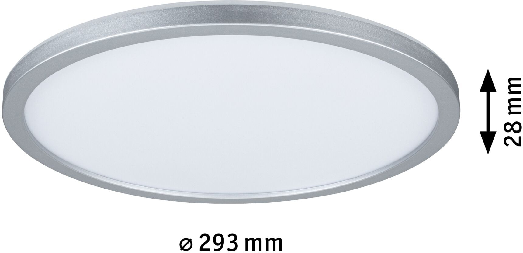 Paulmann LED Panel »Atria Shine IP44 rund 293mm 16W 1600lm 3000K« 1 Stk. Warmweiß Backlight