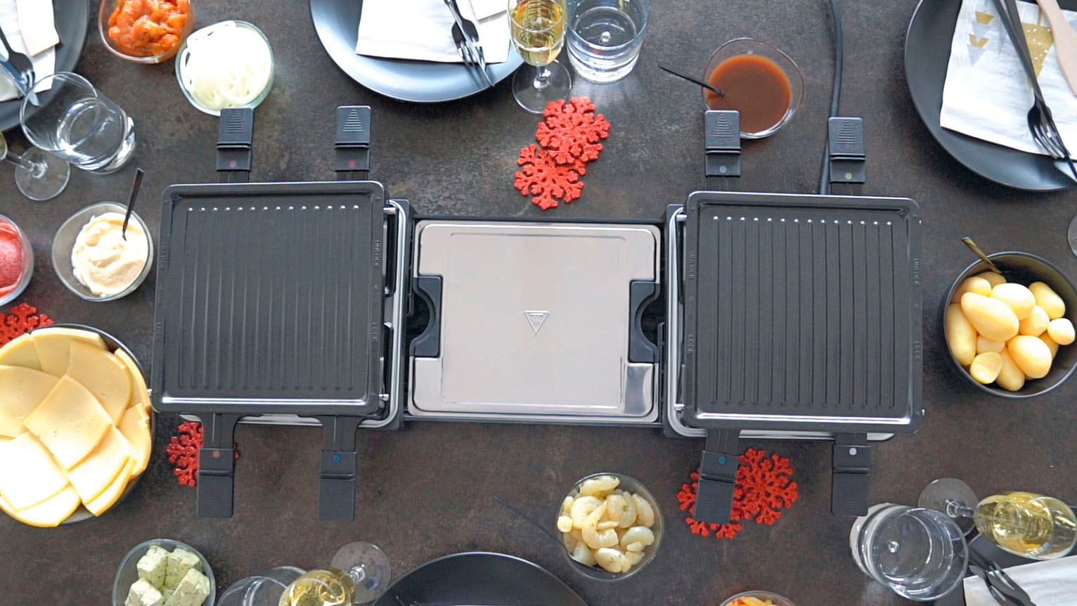 Unold Raclette »48755 RACLETTE Extendable« 8 Stk. Raclettepfännchen 1.300 W