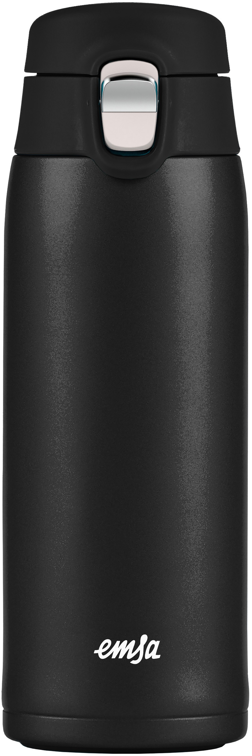 Emsa Thermobecher "Travel Mug" 0,4L, leicht, Edelstahl, Klappverschluss, 100% dicht, 8h heiß/16h kalt