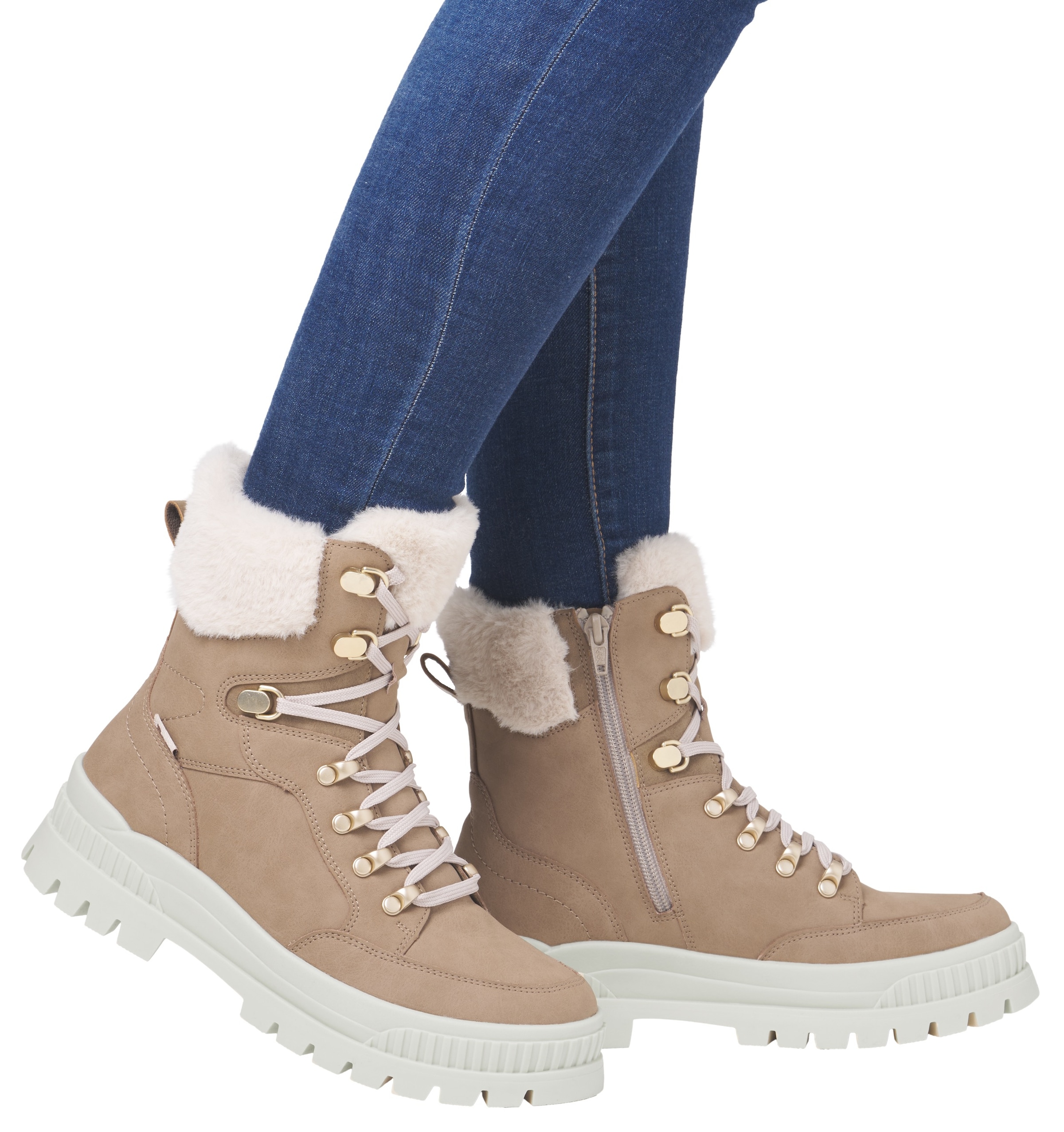 RIEKER Sport Winterboots, Schneeboots, Winterstiefelette mit wasserabweisender R-TEX-Membran