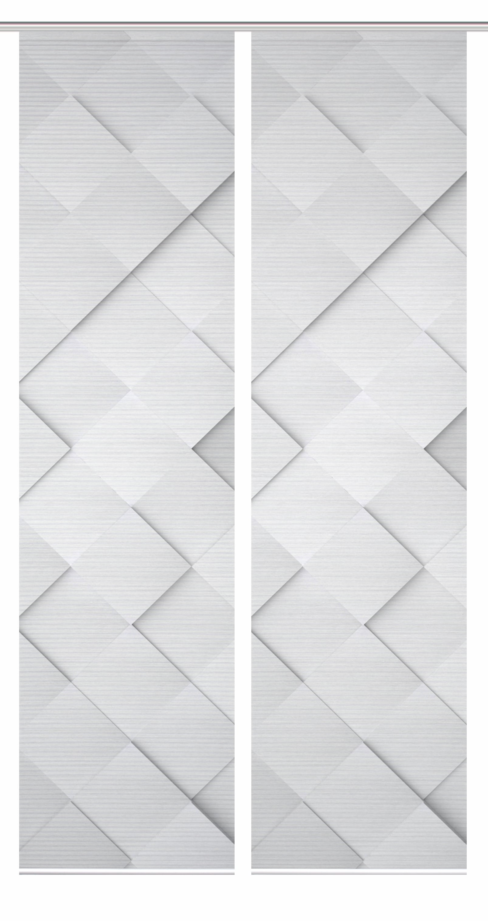 HOME in green Schiebegardine »SYLVIA« Paneelwagen 2 Stk. tlg. SET DIGITALDRUCK,BAMBUSOPTIK RECYCELT