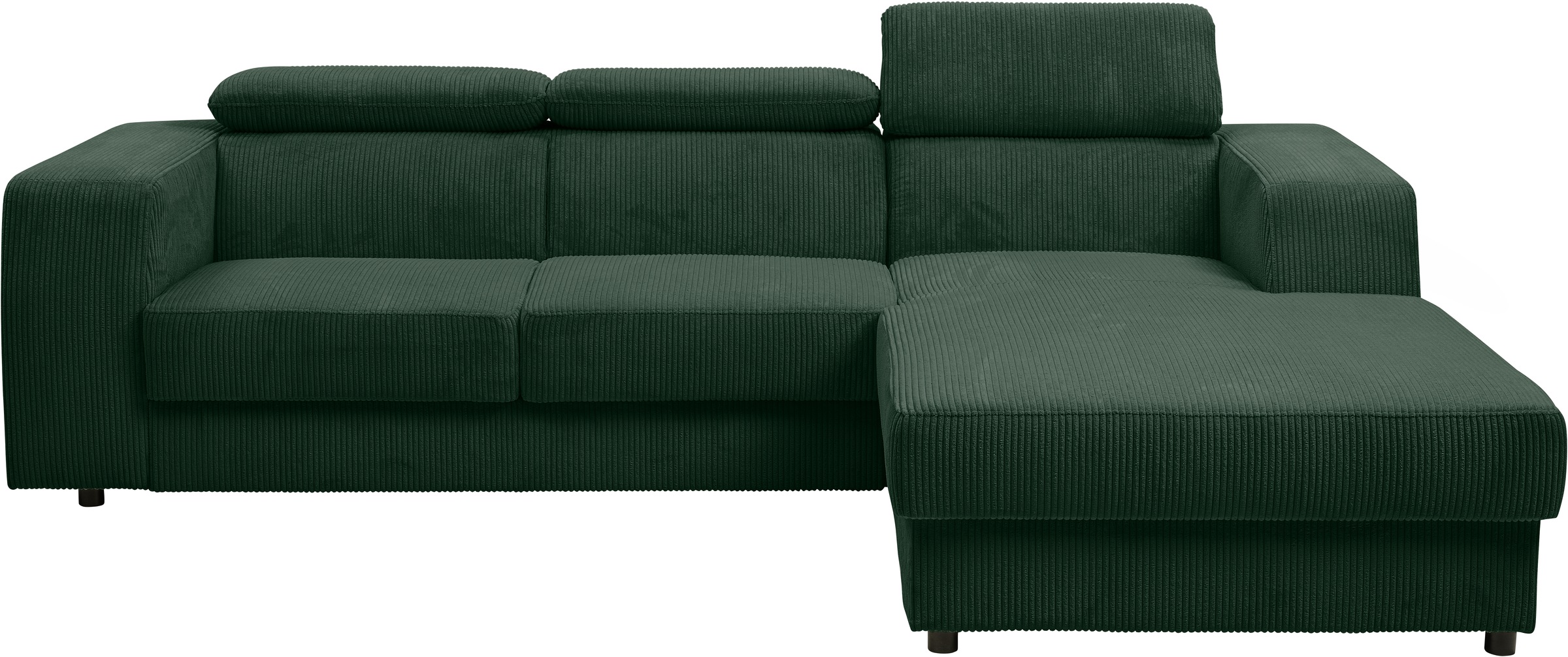 WERK2 Ecksofa »Cherry, modernes Sofa mit Komfortfunktionen, Breite 270cm, L-Form,«, bequem, mit verstellbaren Kopfteilen, Schlaffunktion und Bettkasten